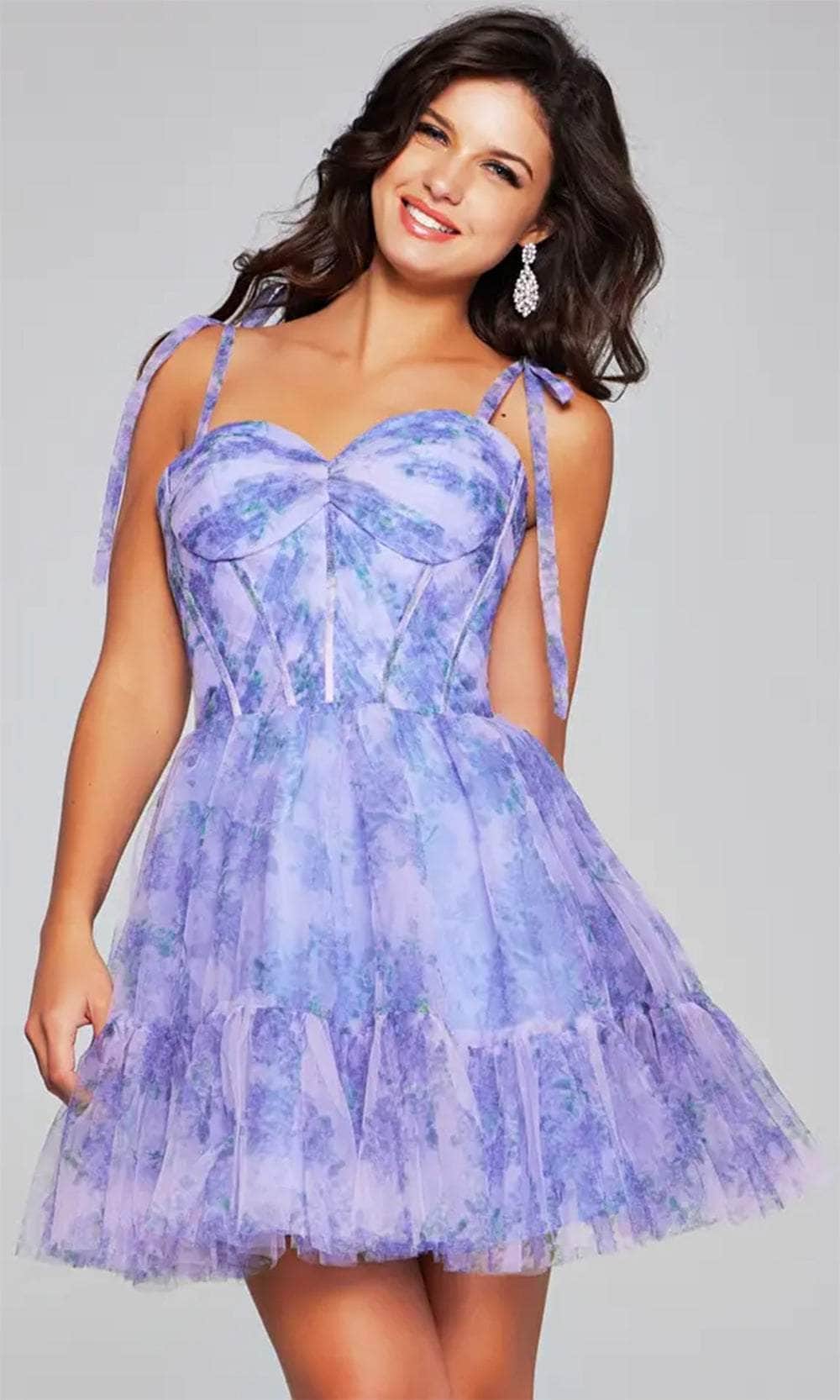 Jovani 40431 - Printed Sleeveless Cocktail Dress - designer homecoming dress at Silhouette Dresses