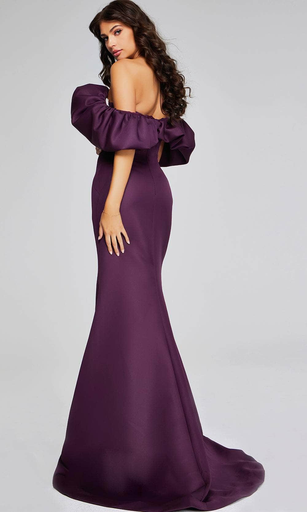 Jovani 40596 - Dramatic Ruffle Evening Dress - back view