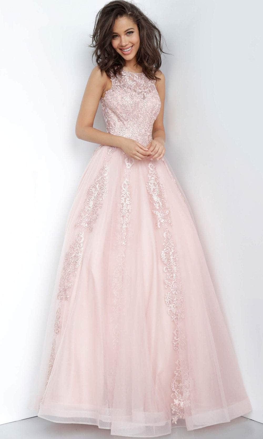 Jovani 59046 - Embroidered Floral Prom Dress - view 6