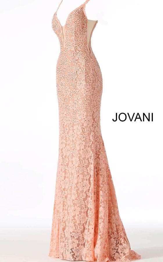 Jovani - Fitted Lace Prom Dress 48994 - view 15