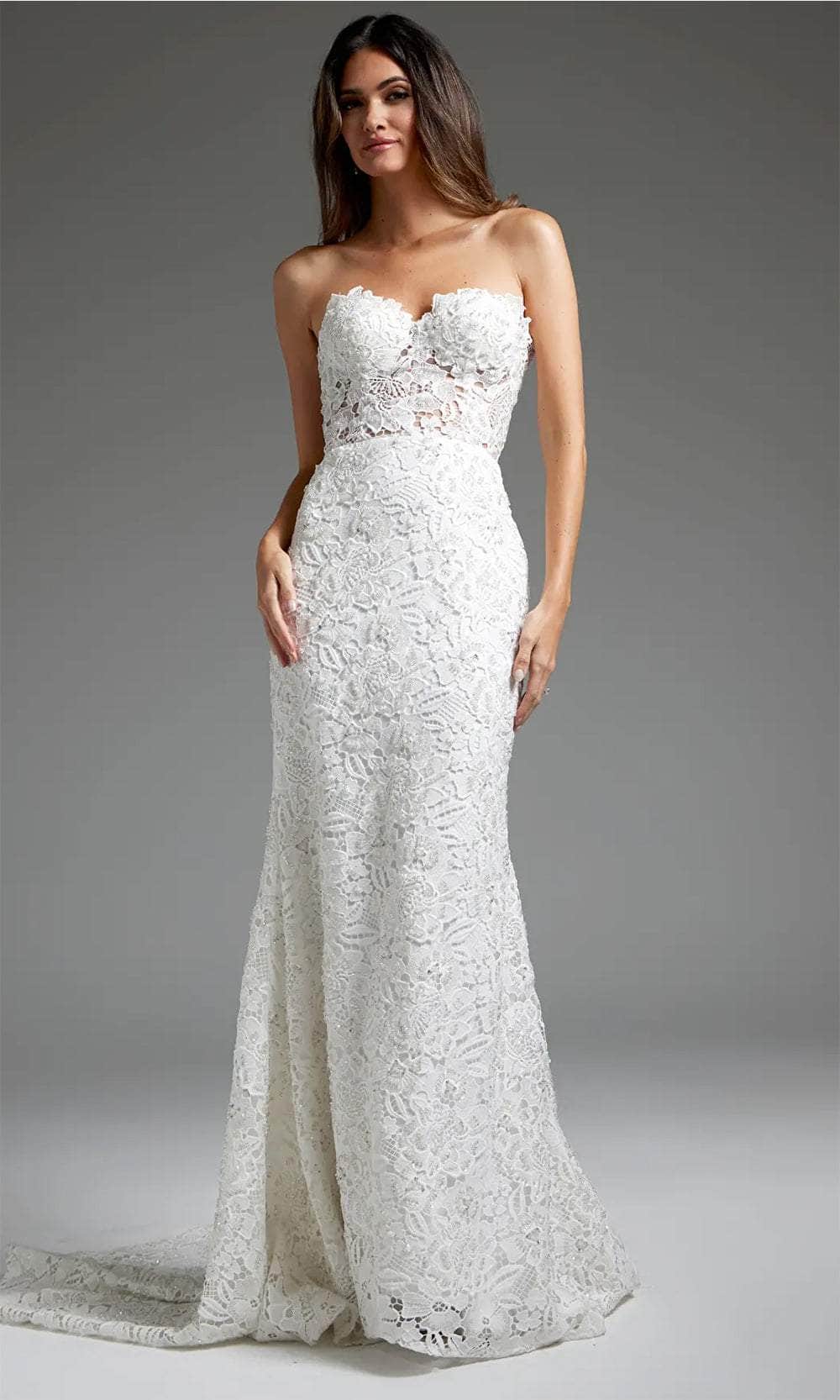 Jovani JB39733 - Lace Bodice Bridal Gown - detail view