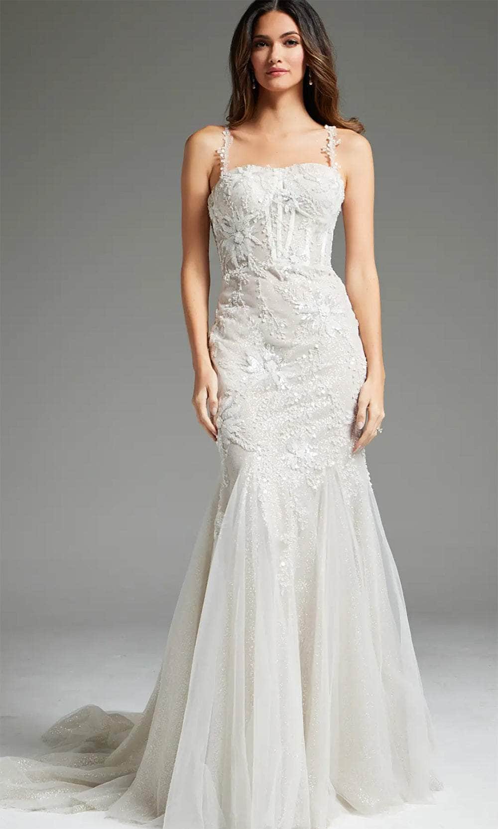 Jovani JB40631 - Semi-Sweetheart Embellished Bridal Gown - designer wedding dress at Silhouette Dresses