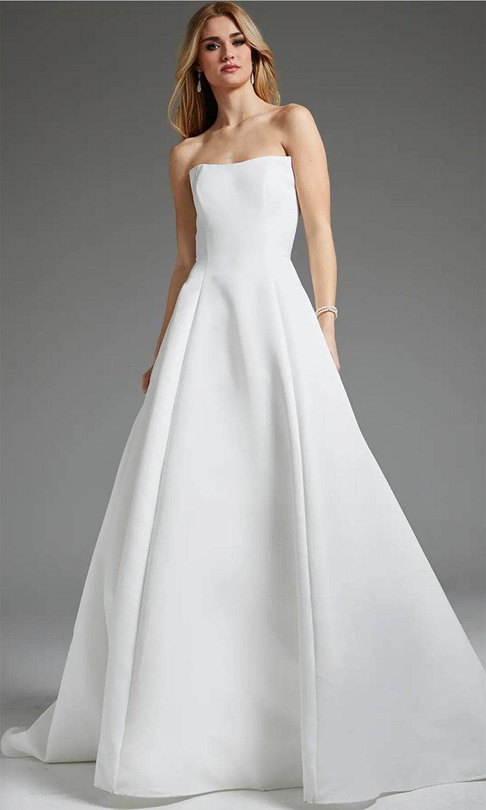 Jovani JB42346 - Strapless Seamed Bodice Bridal Gown - designer wedding dress at Silhouette Dresses