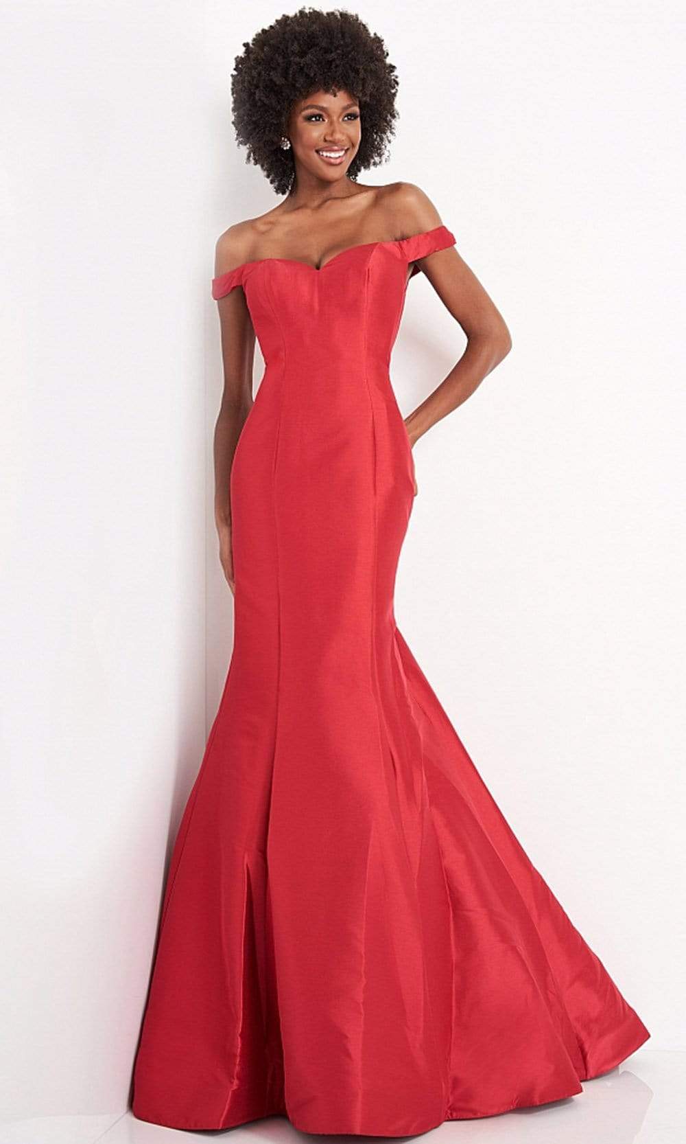 JVN by Jovani JVN3245 - Off-Shoulder Long Mermaid Dress - view 6