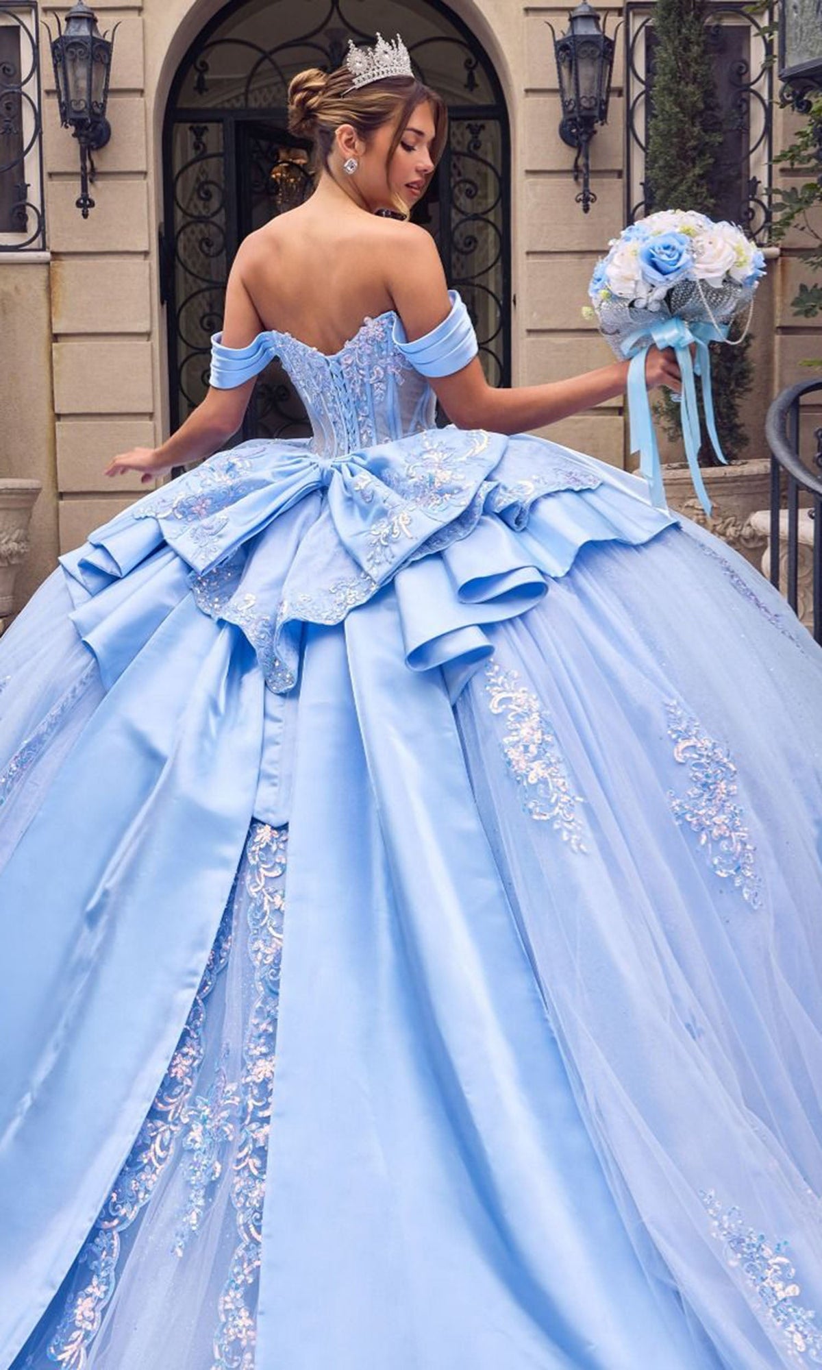 Ladivine 15745 Beaded Embellished Quinceanera Dress
