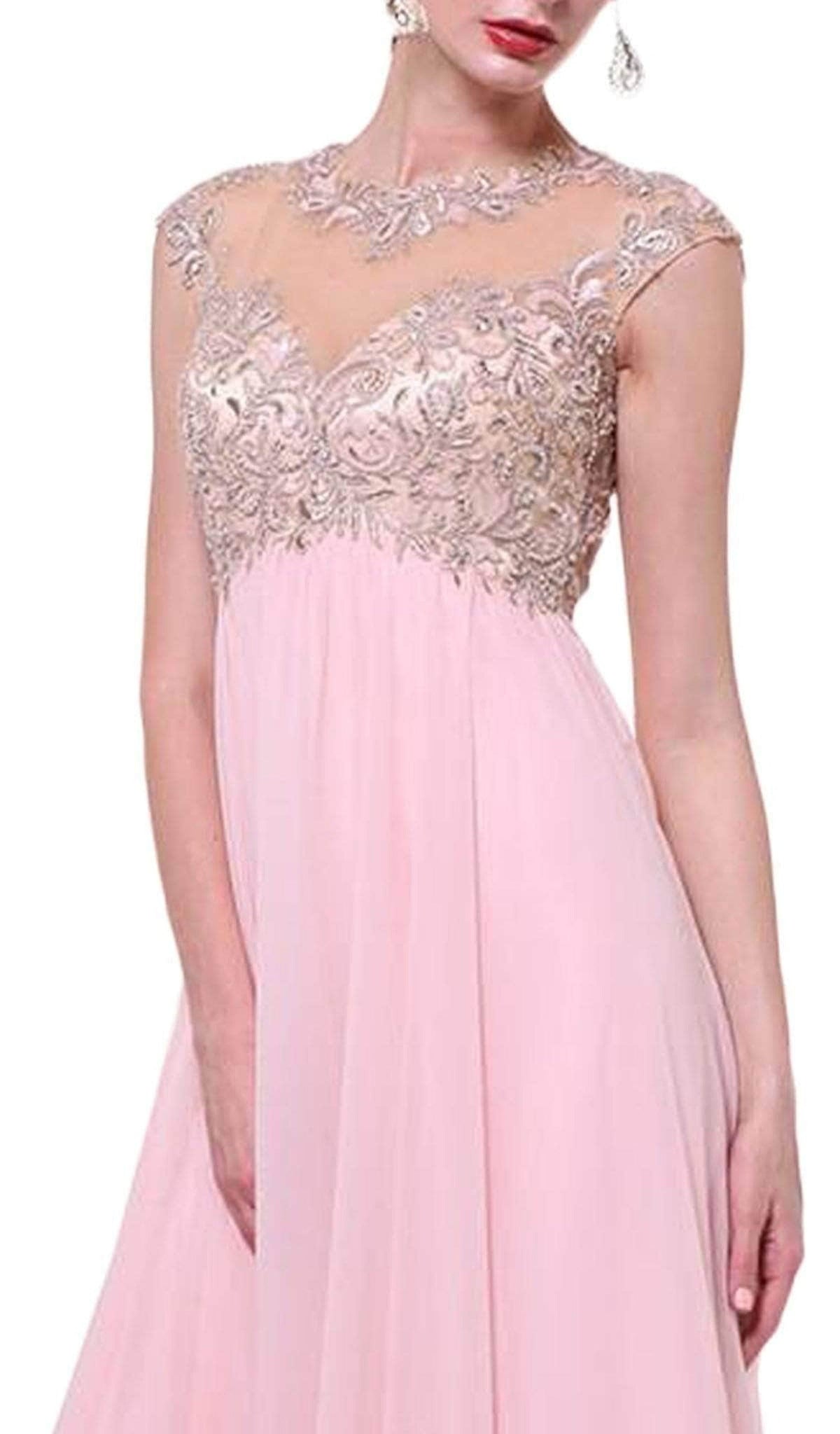 Ladivine 72 - Embellished Illusion Gown