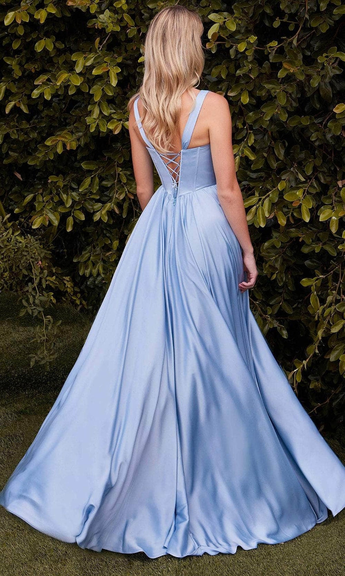 Ladivine 7447 - Ruched A-Line Evening Dress