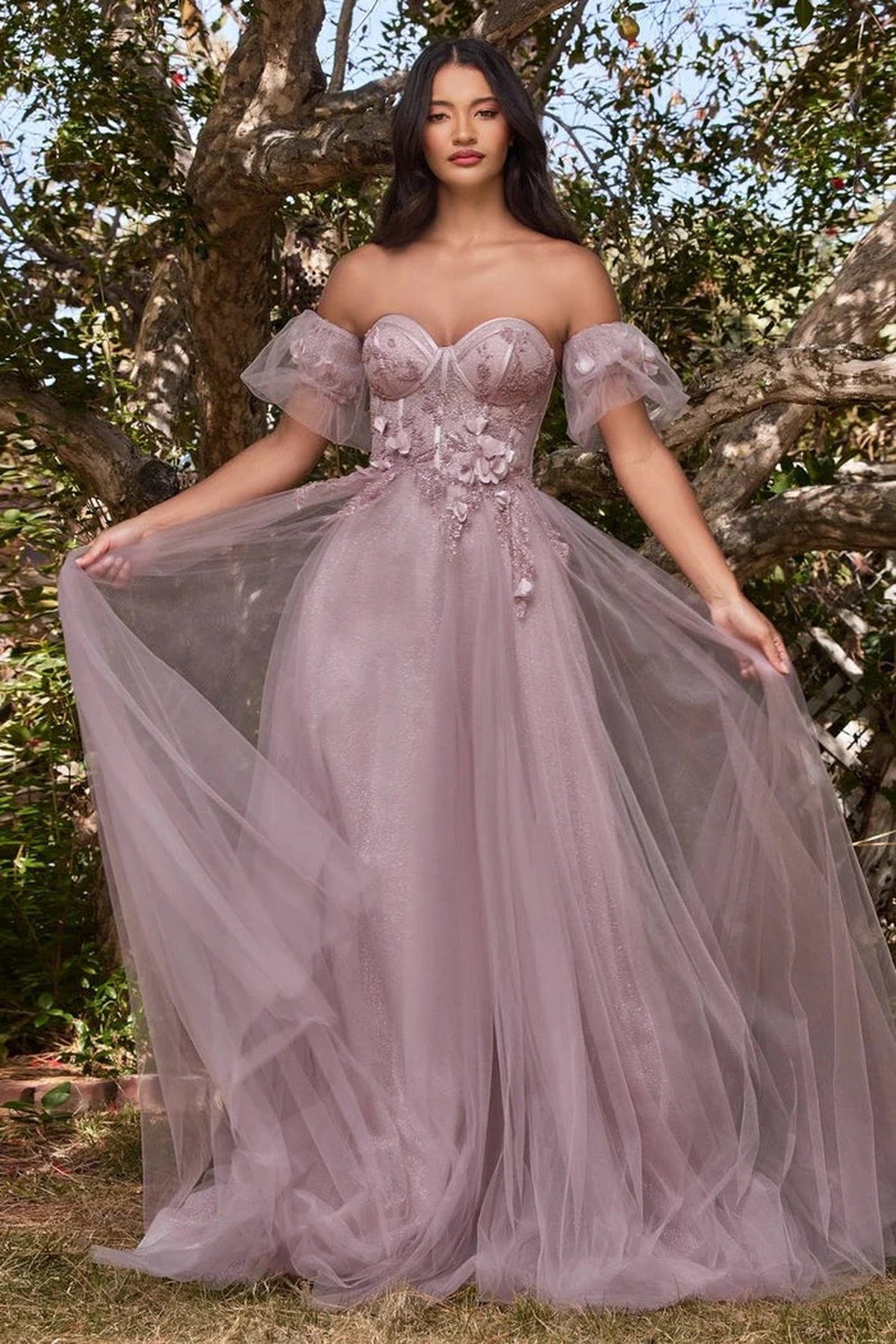 Ladivine CB080 - Detached Off Shoulder Ball gown