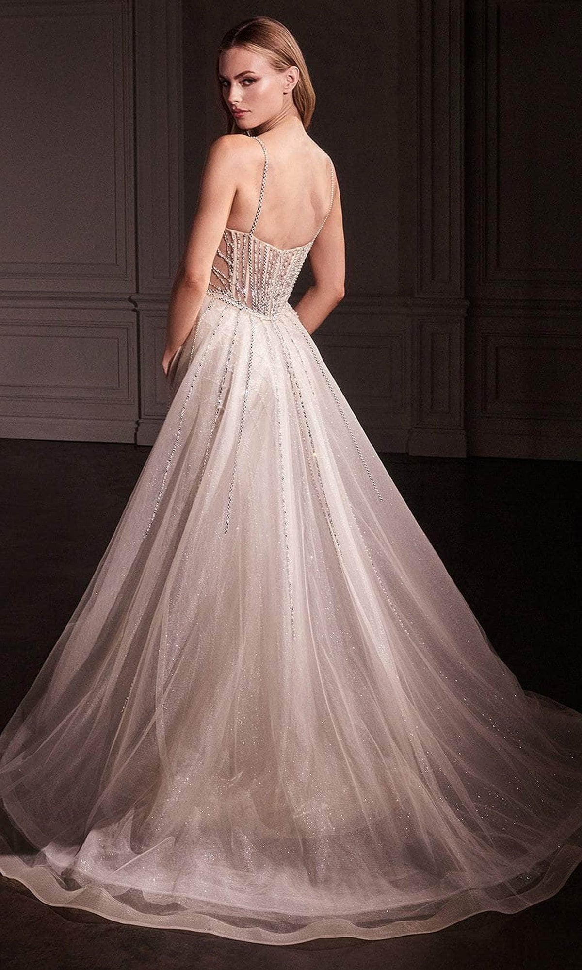 Ladivine CD763 - V-Neck Mermaid Prom Gown