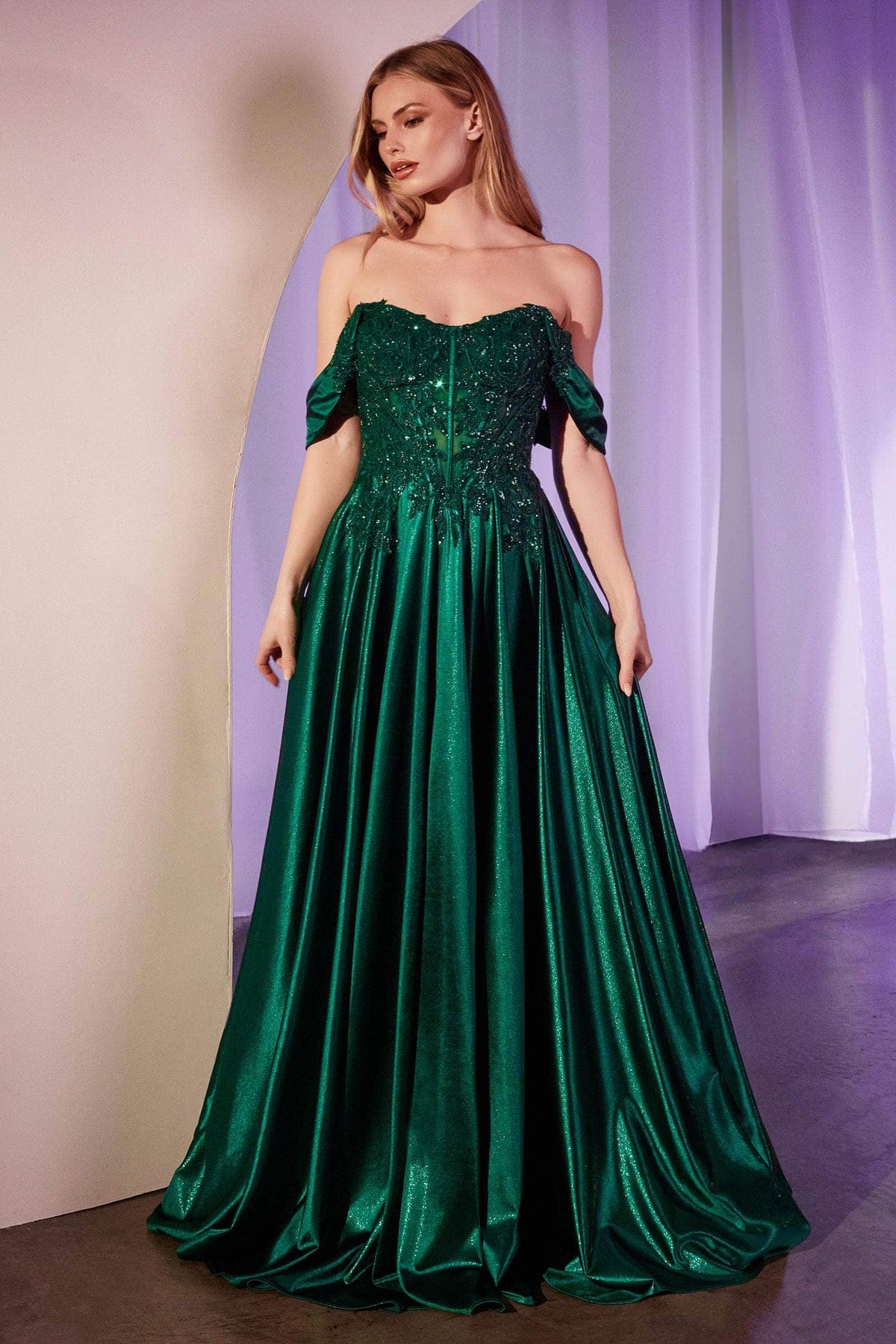 Ladivine CDS525 - Sweetheart Embellished Evening Dress