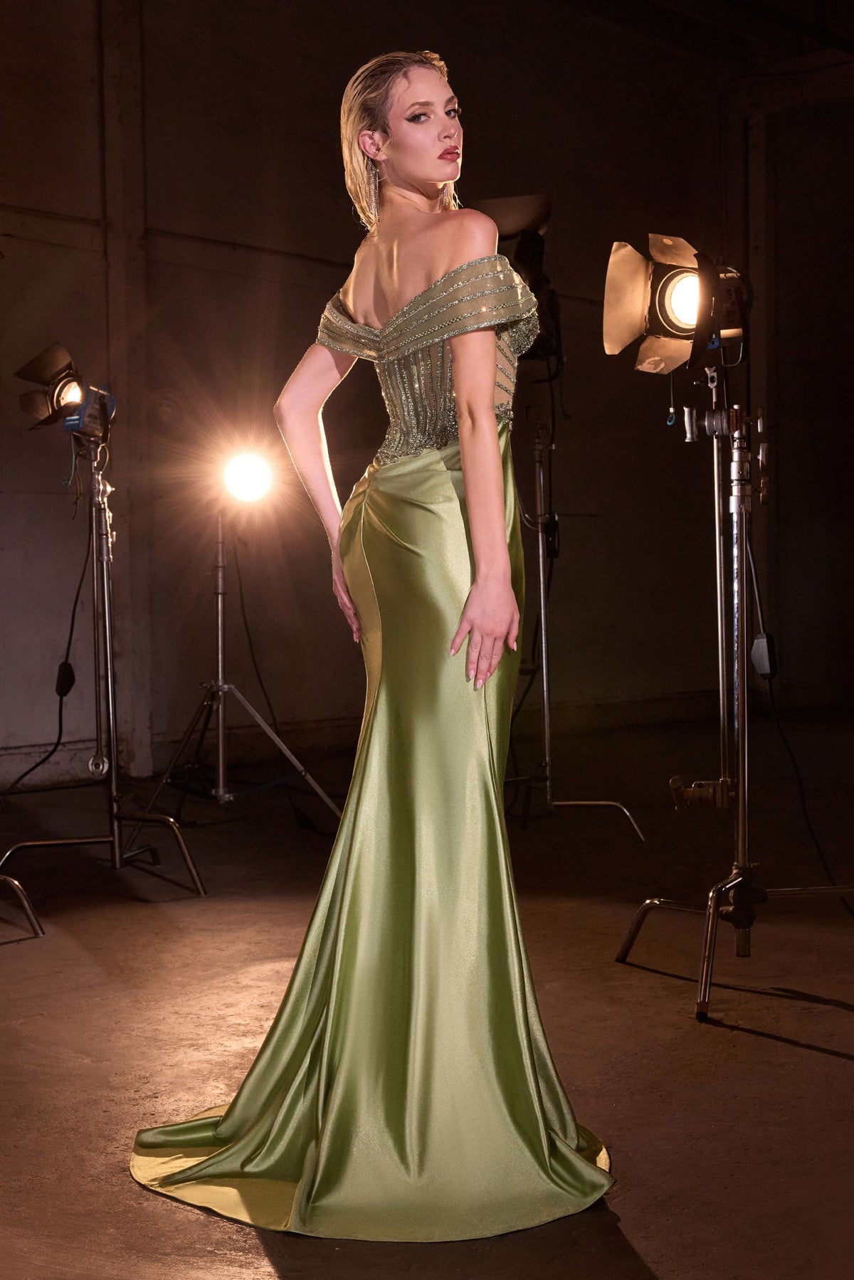 Ladivine KV1140 Sweetheart Beaded Dress