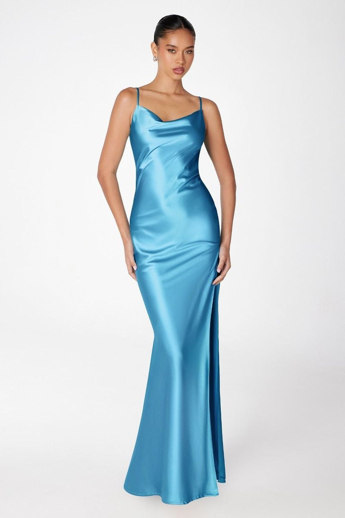Ladivine T2000 - Low Cowl Back Long Formal Dress