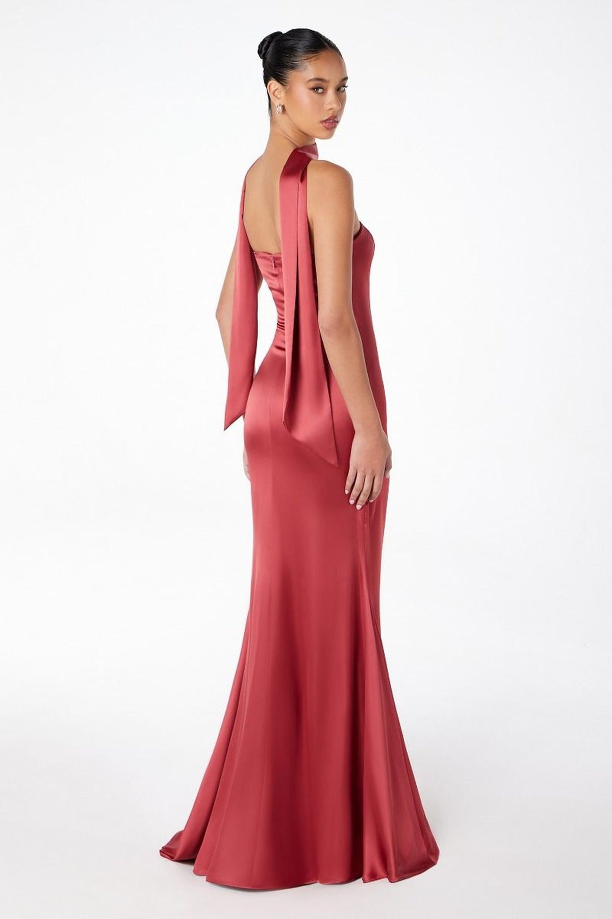Ladivine T2012 - Strapless Satin Mermaid Gown