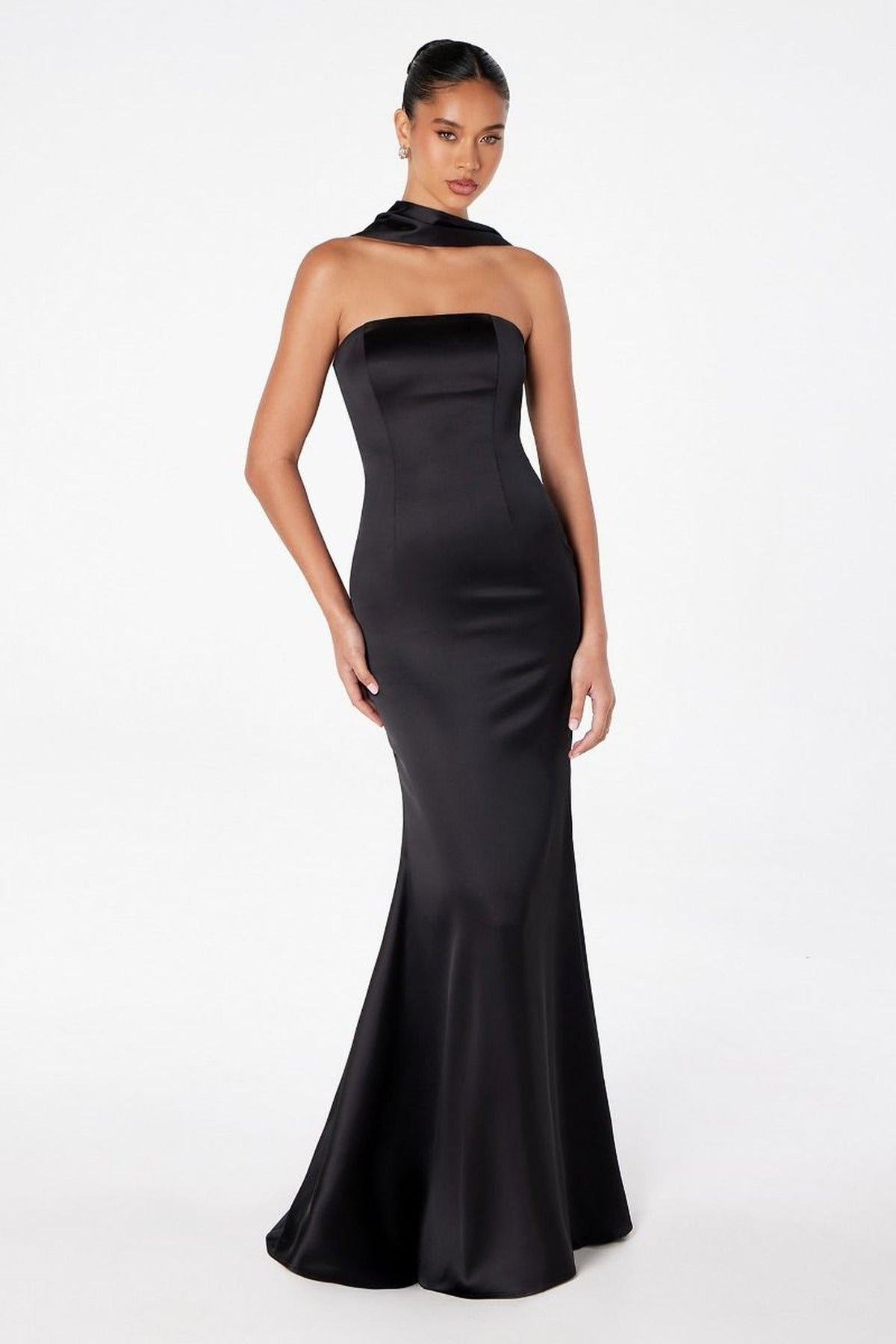 Ladivine T2012 - Strapless Satin Mermaid Gown