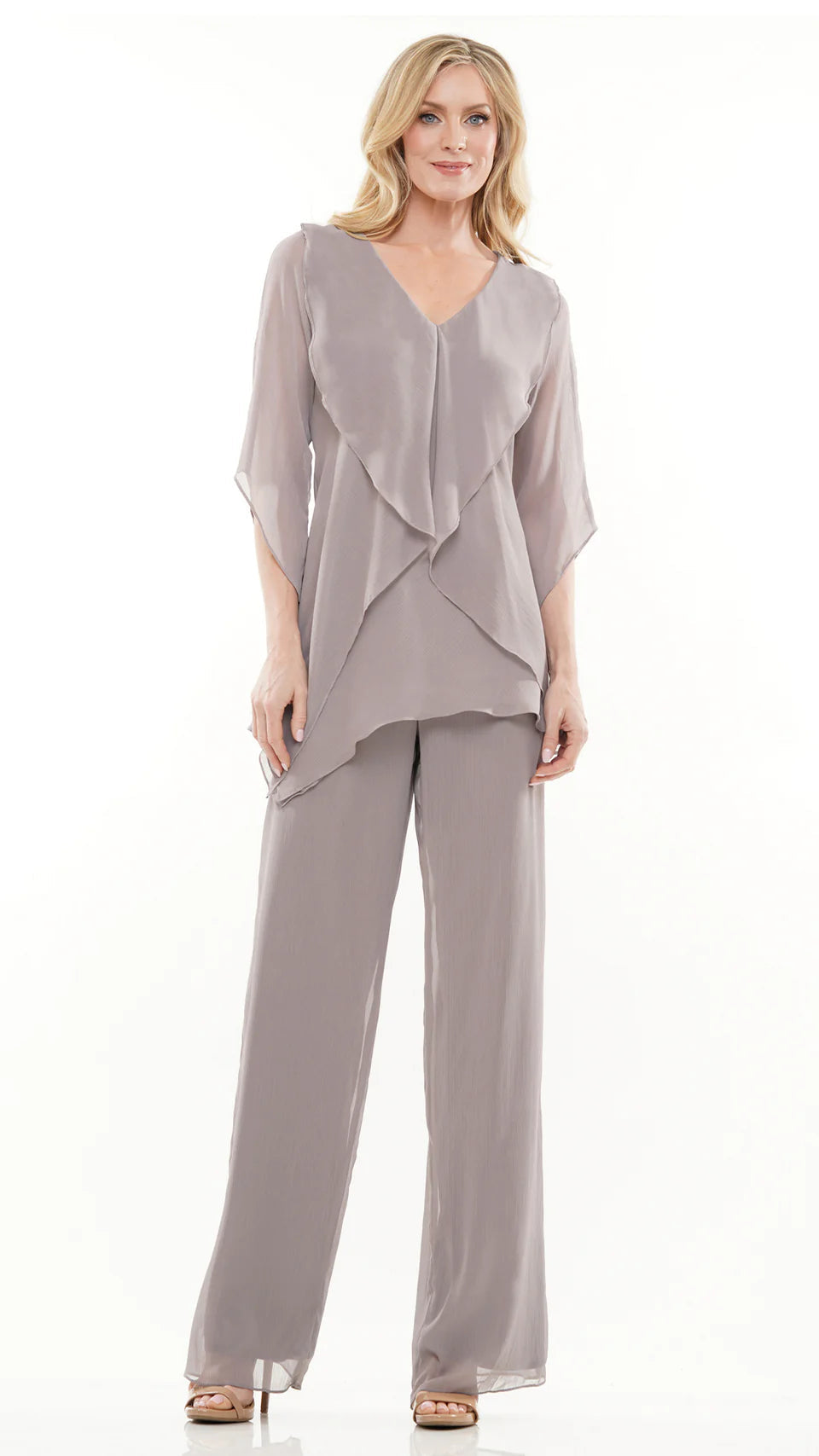 Marsoni by Colors - M308 V-Neck Half Sleeves Pantsuit - view 12