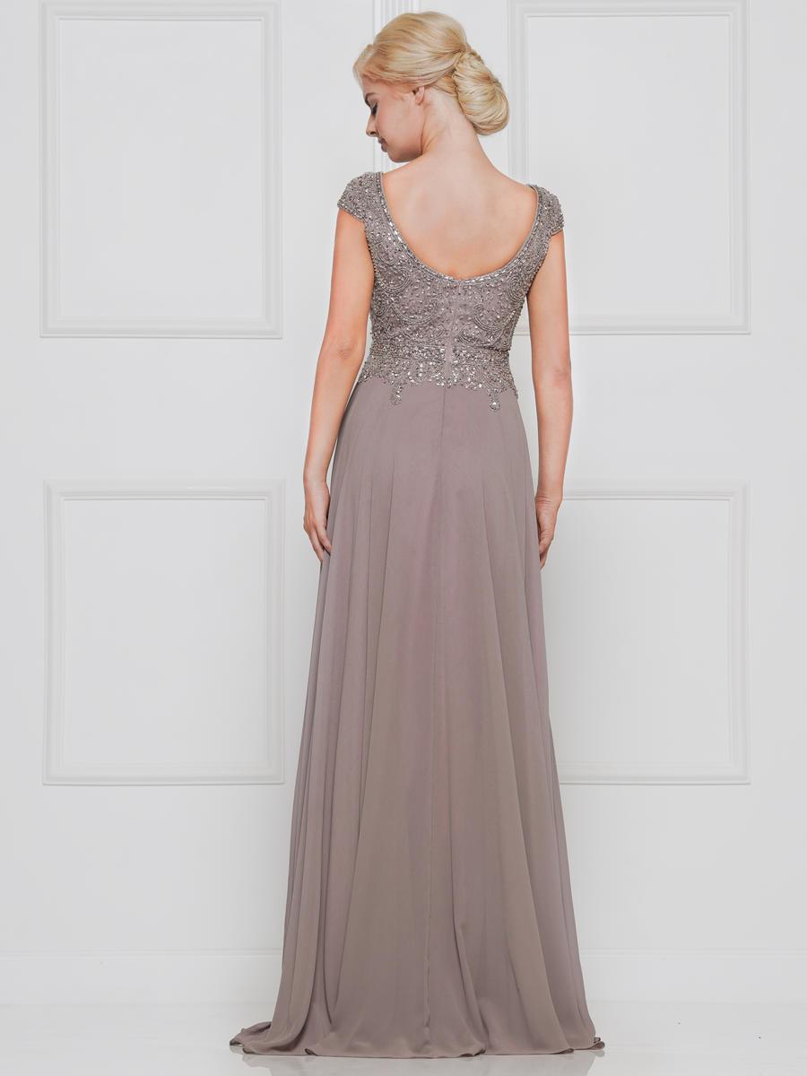 Marsoni by Colors - M173 Keyhole A-Line Chiffon Gown - view 7