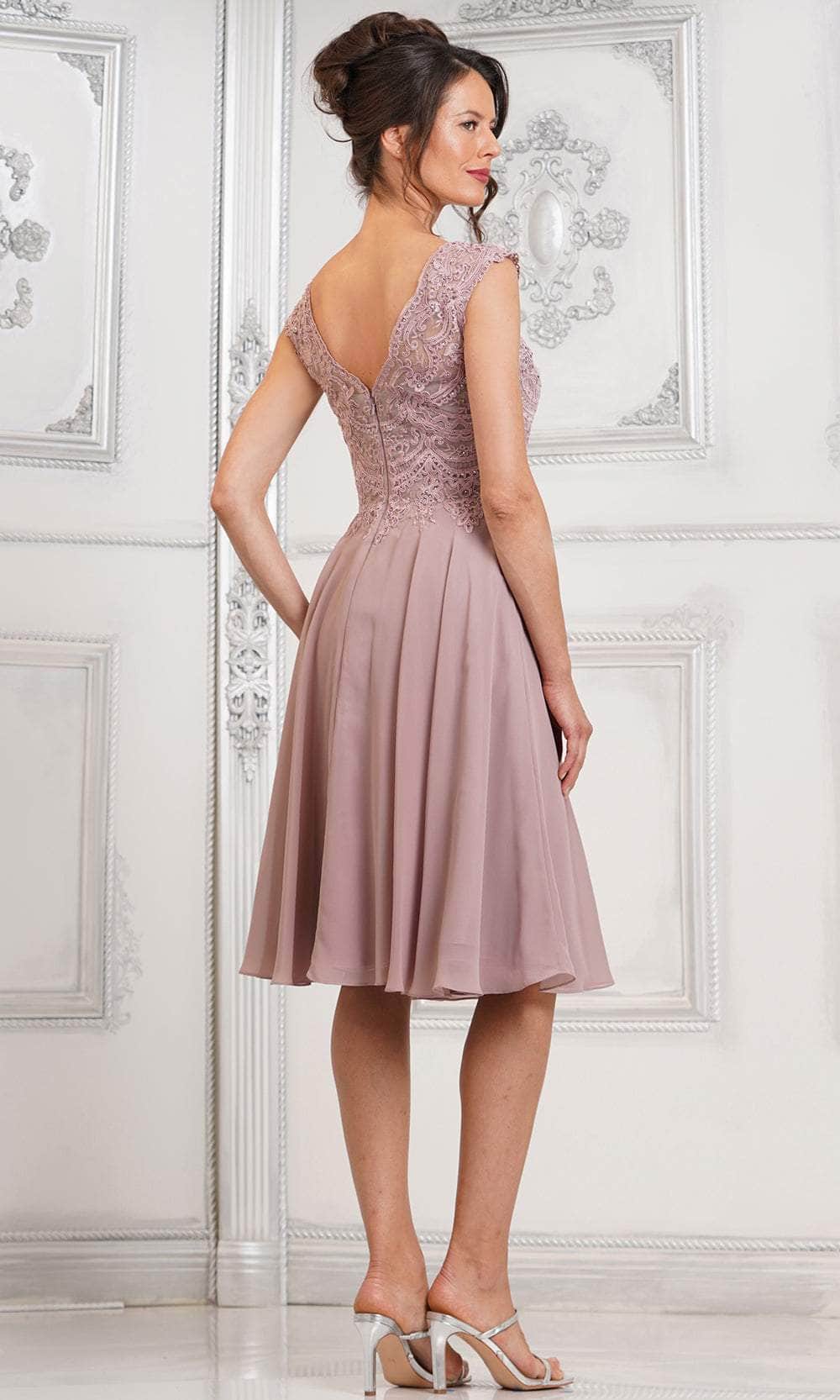 Marsoni by Colors M238S - Cap Sleeve Embroidered Dress - back view