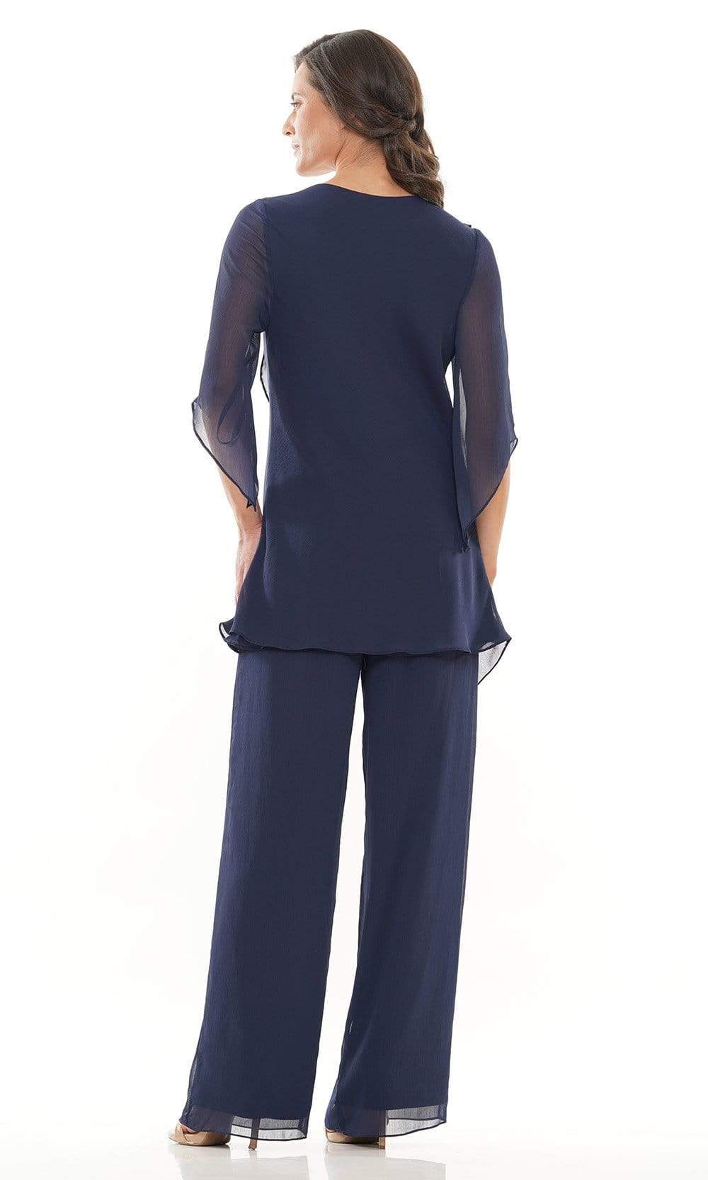 Marsoni by Colors - M308 V-Neck Half Sleeves Pantsuit - view 10