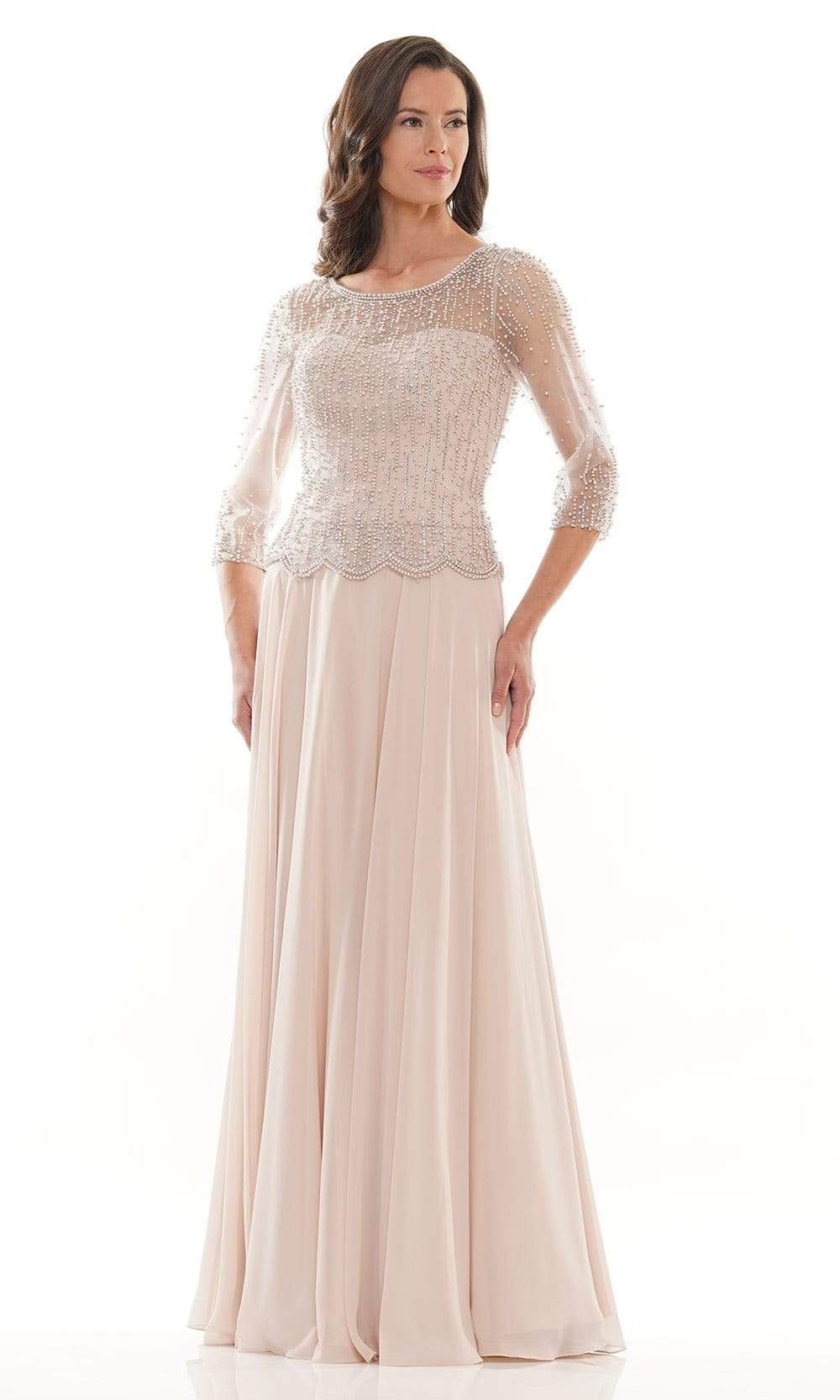 Marsoni by Colors - M312 Scoop A-Line Evening Dress - view 5