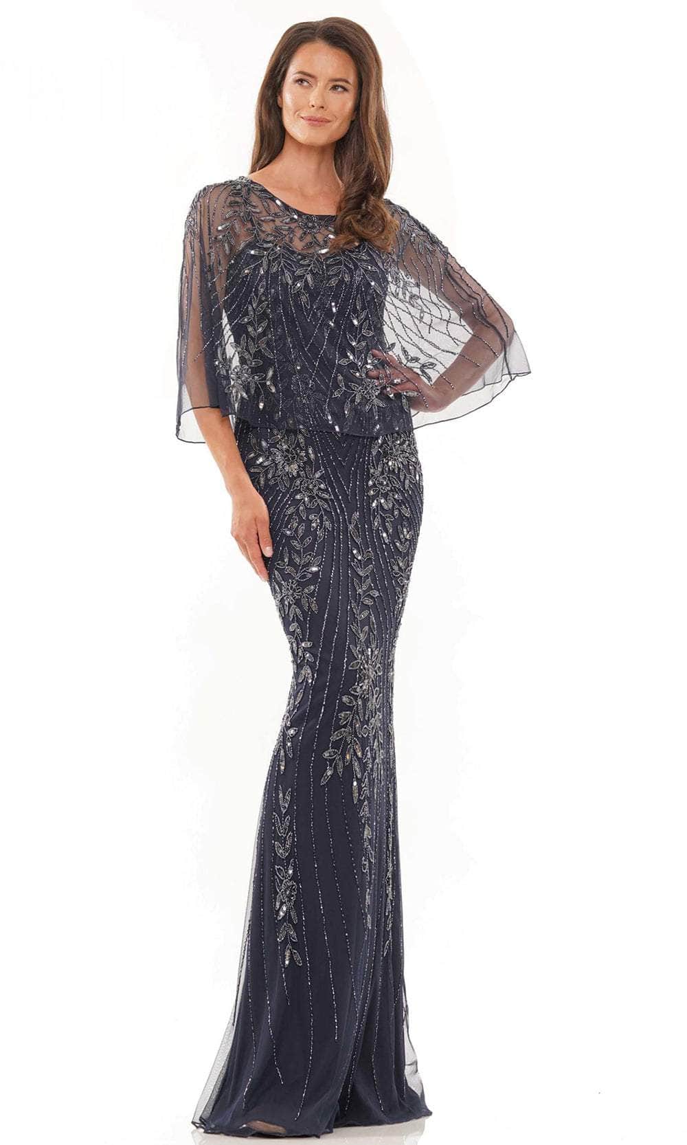 Marsoni by Colors MV1201 - Embellished Sheath Evening Dress - detail view
