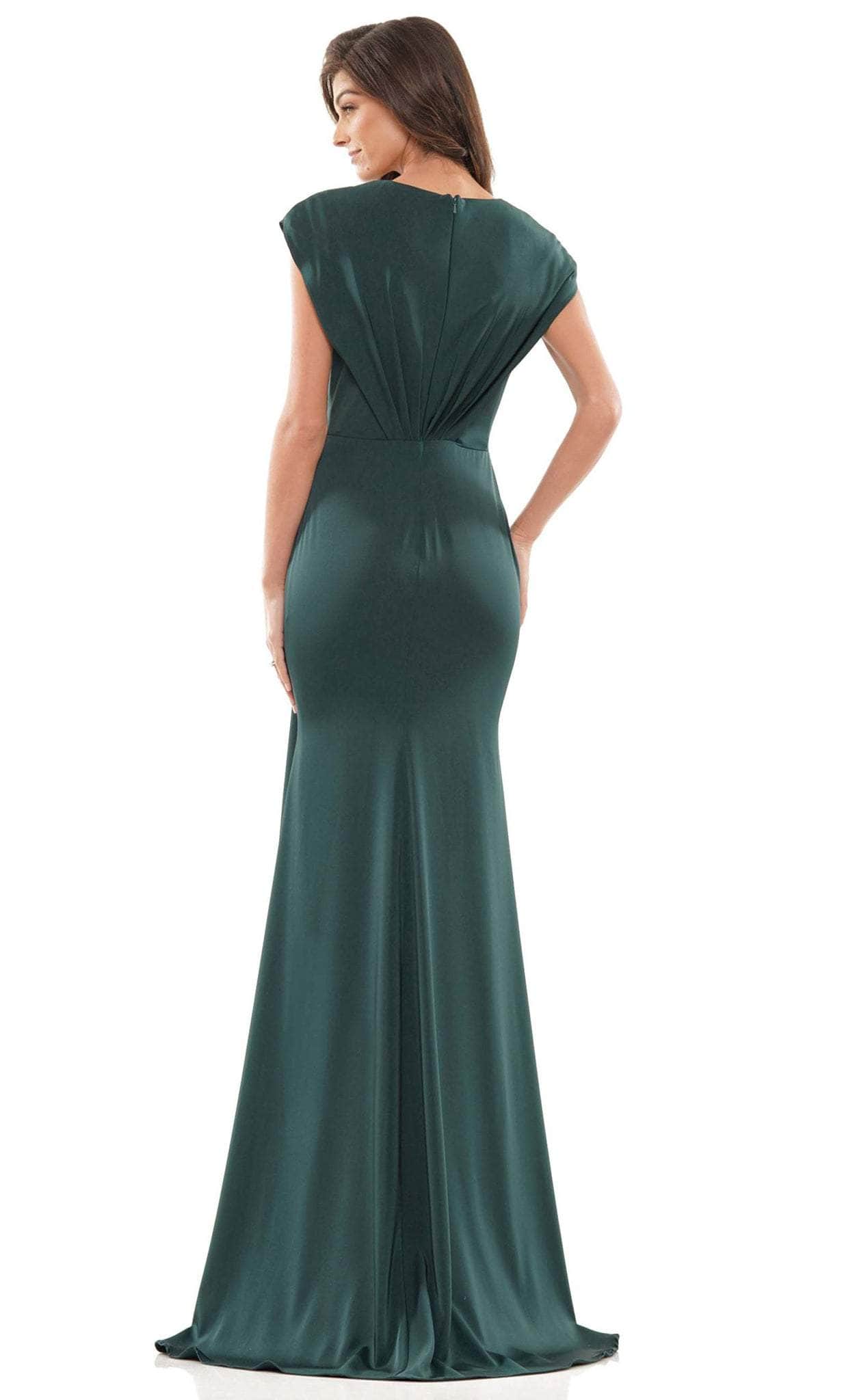 Marsoni by Colors MV1226 - V-Neck Cap Sleeve Mother of the Bride Dress - detail view