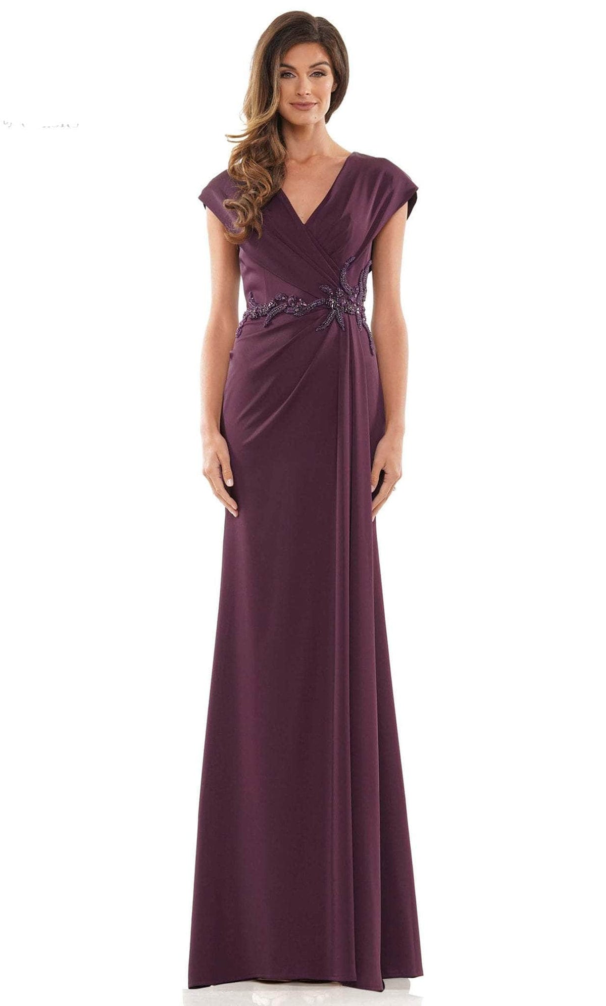 Marsoni by Colors MV1226 - V-Neck Cap Sleeve Mother of the Bride Dress - view 4