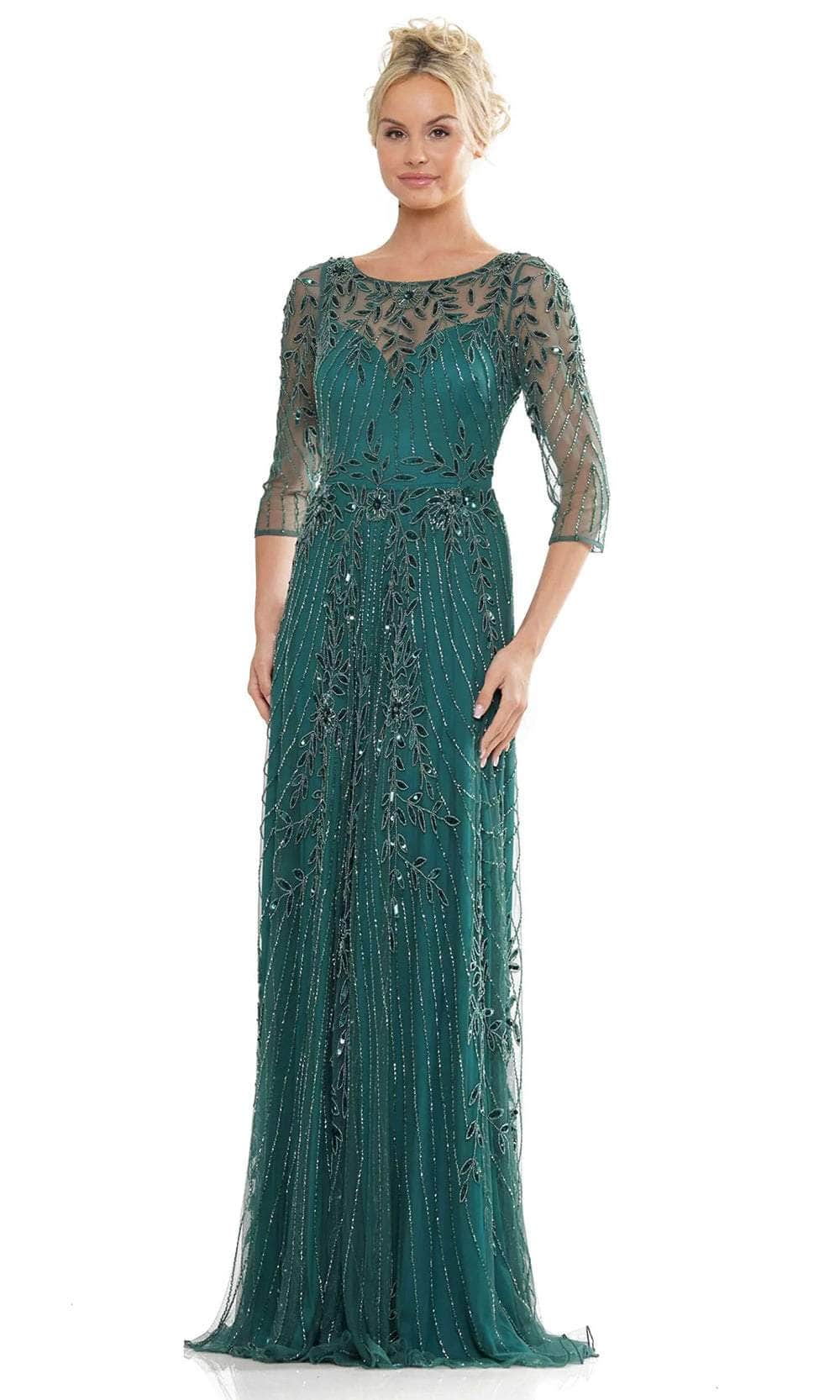 Marsoni by Colors MV1283 - Illusion Scoop Evening Dress - view 4