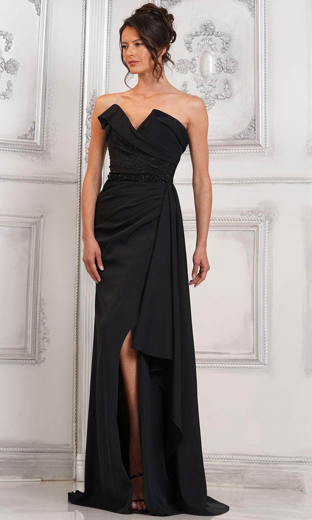 Marsoni by Colors MV1304 - Strapless Draped Evening Dress - designer prom dress at Silhouette Dresses