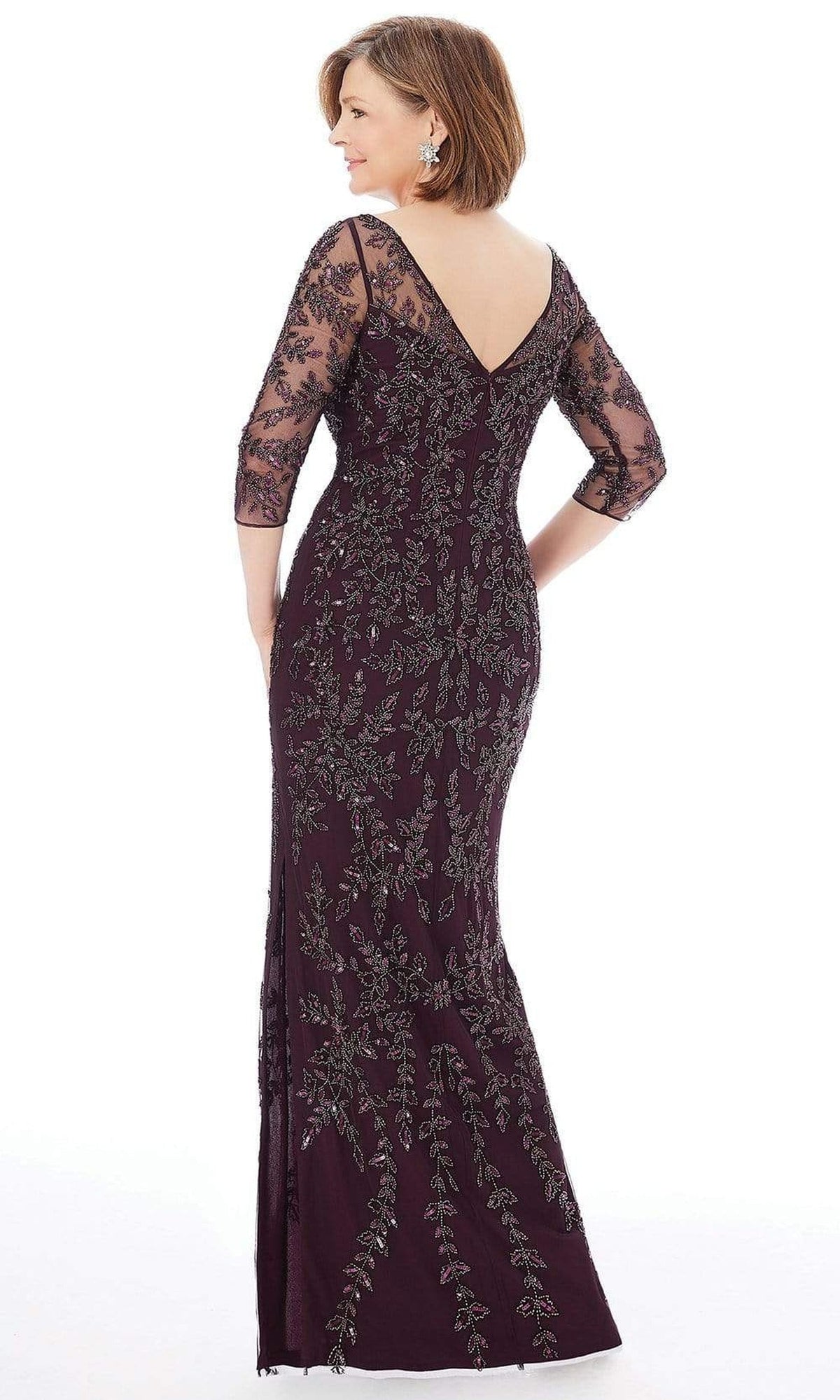 MGNY By Mori Lee - 72232 Fully Beaded Net Sheath Evening Gown