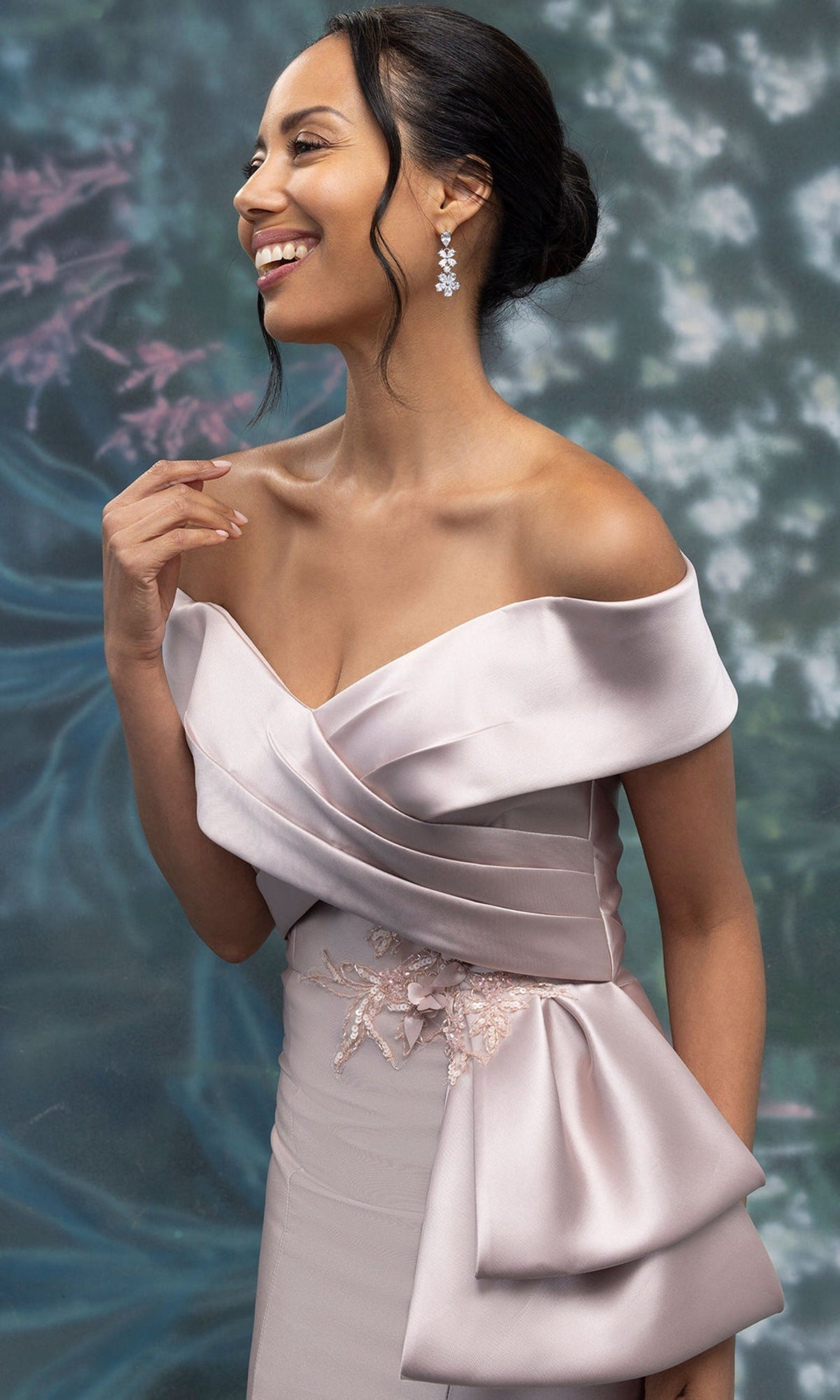 MGNY By Mori Lee 2070031 - Mermaid Criss Cross Portrait Formal Gown