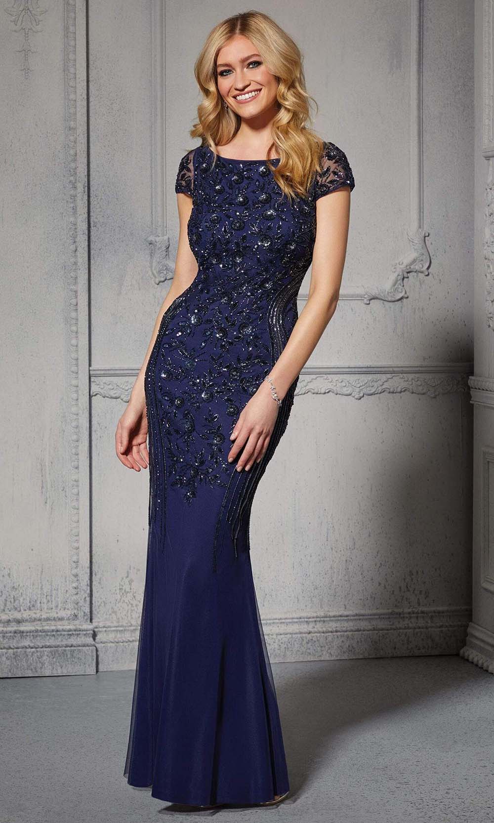 MGNY By Mori Lee - 72405 Floral Beaded Trumpet Full Dress