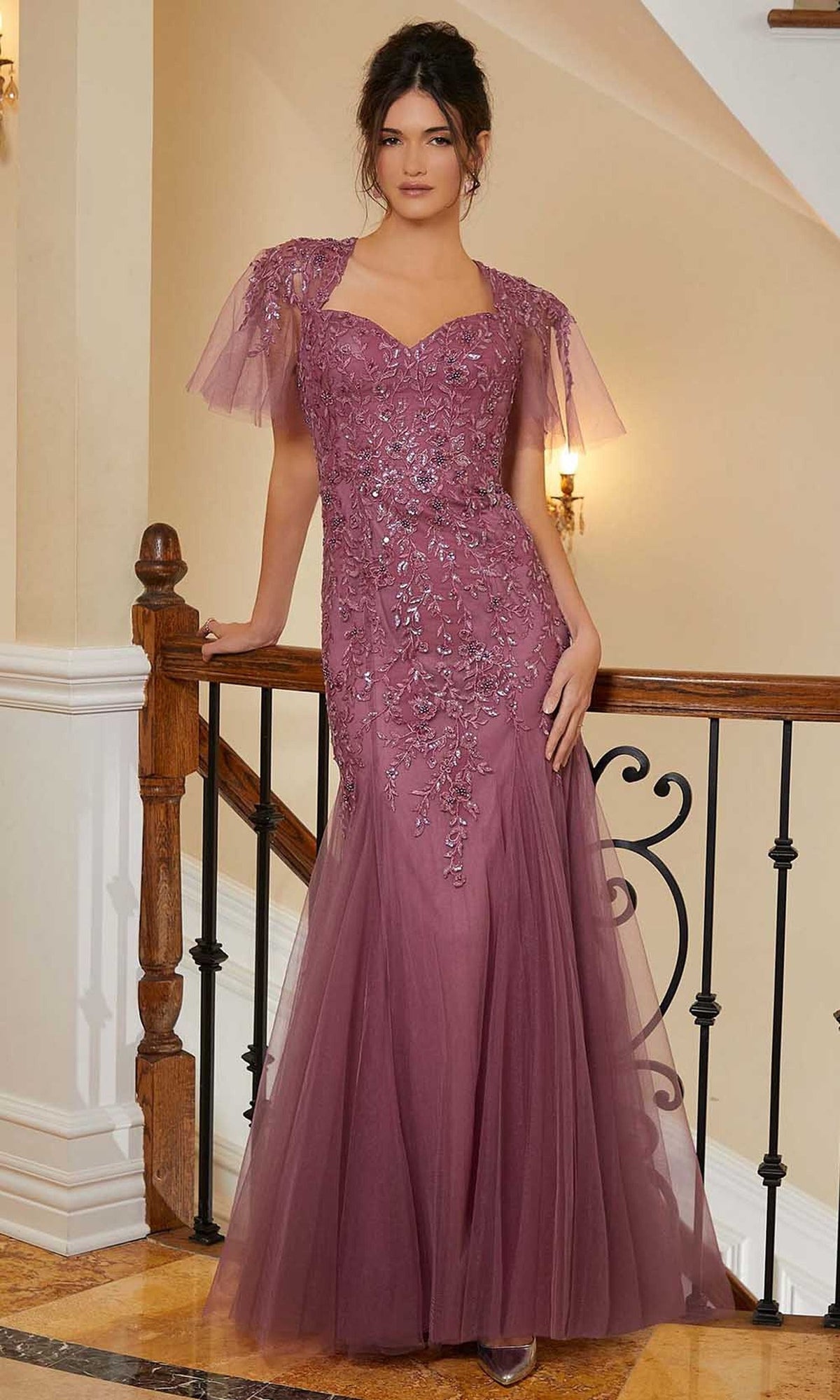 MGNY By Mori Lee 72831 - Sweetheart Embroidered Evening Gown