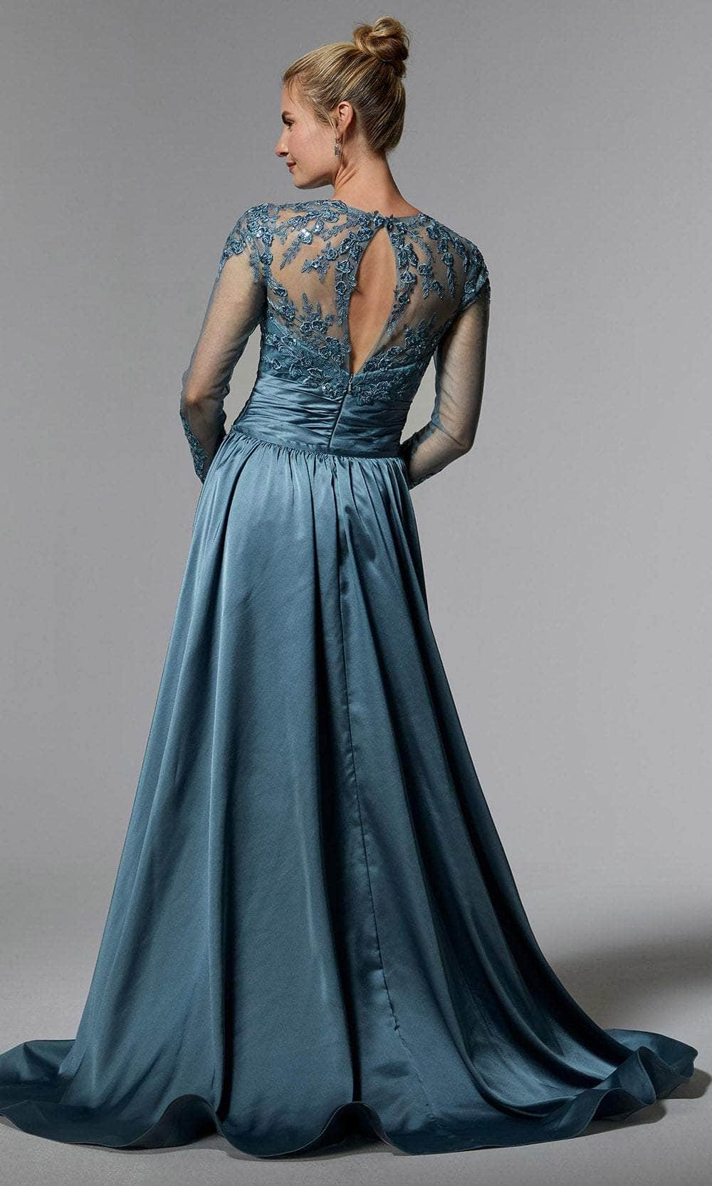 MGNY By Mori Lee 72937 - Embroidered Overskirt Evening Dress