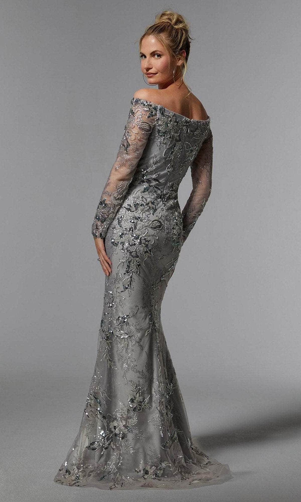 MGNY By Mori Lee 72938 - Sequin Embroidered Evening Gown