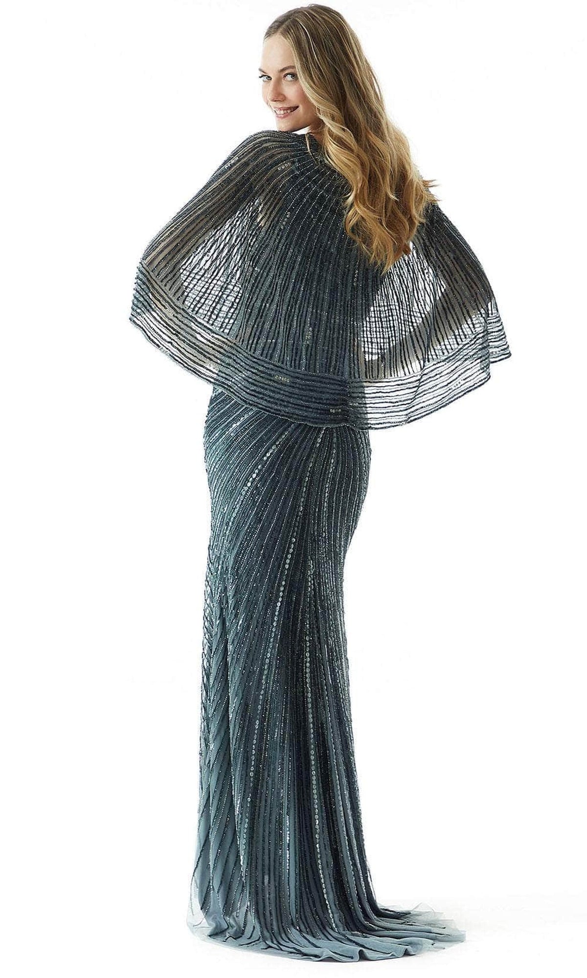 MGNY by Mori Lee 73001 - Beaded V-Neck Evening Dress