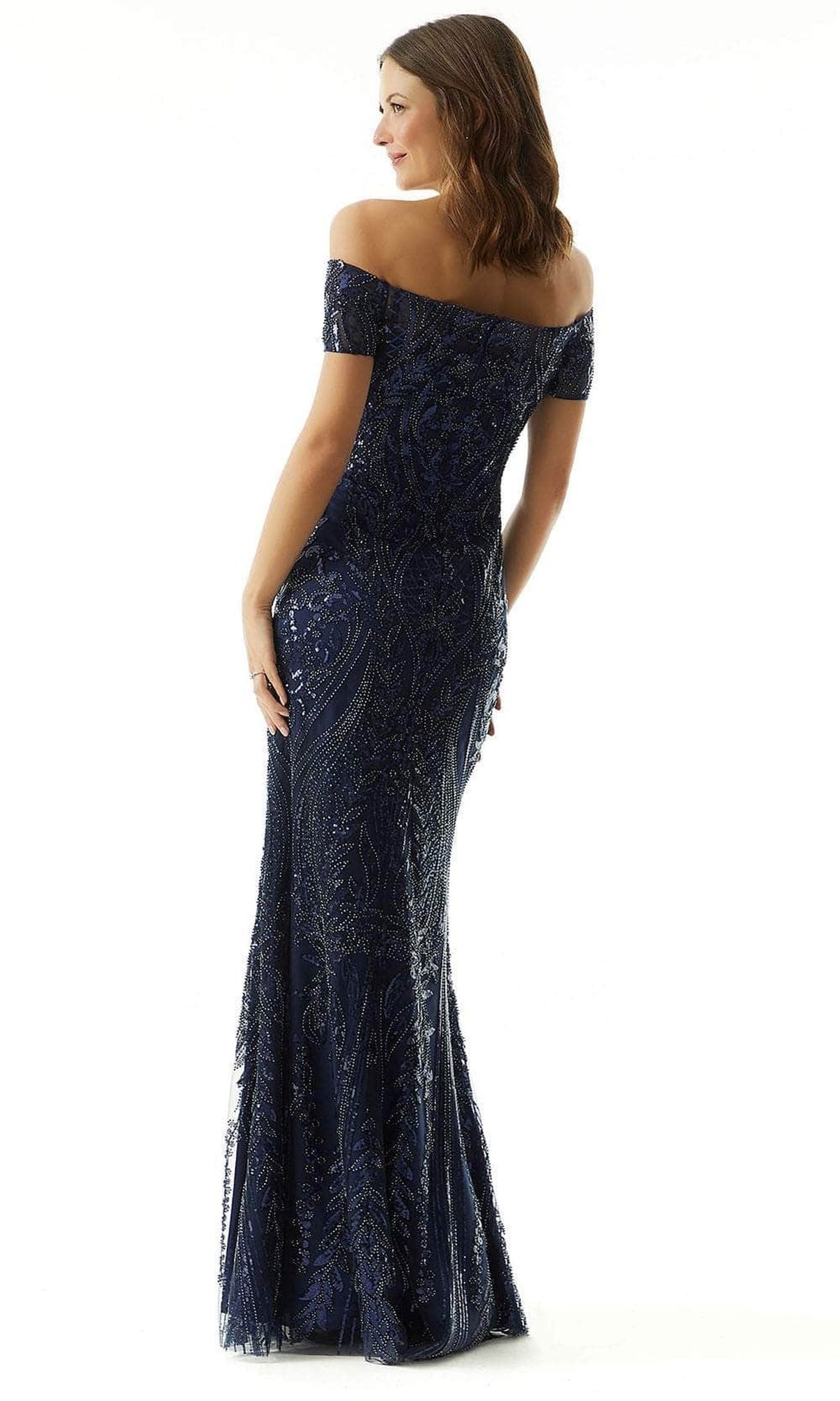 MGNY by Mori Lee 73014 - Off Shoulder Embellished Evening Dress