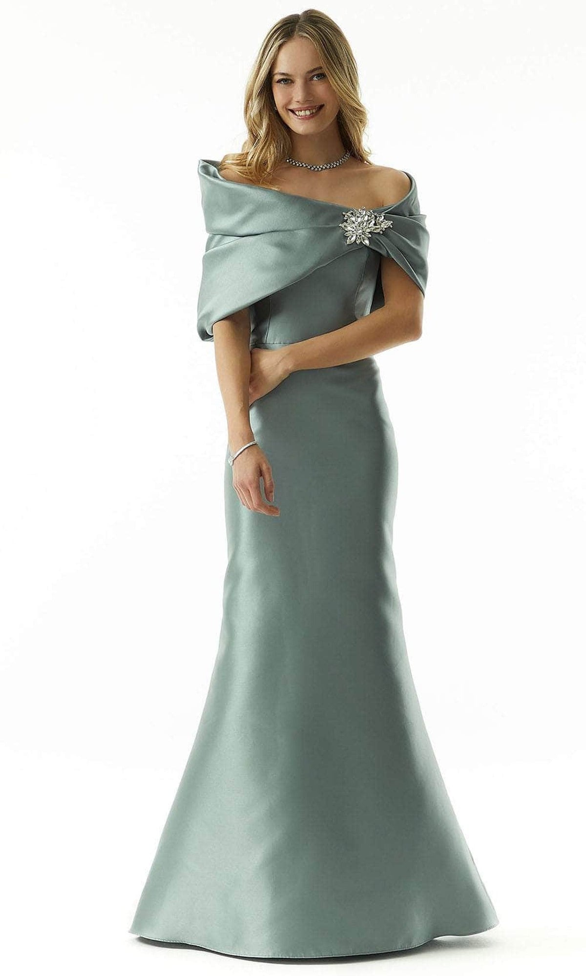 MGNY By Mori Lee 73017 - Metallic Mermaid Evening Dress