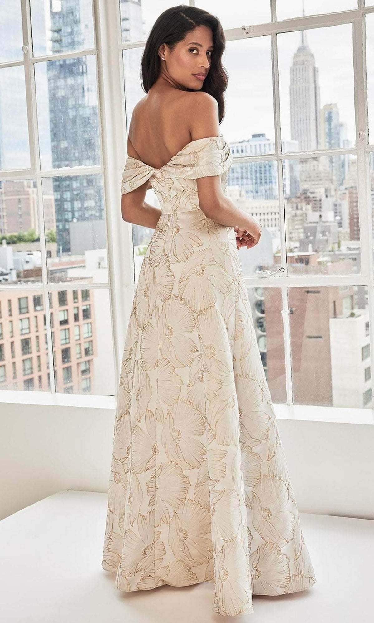 MGNY By Mori Lee 73103 - Beaded Floral Evening Dress