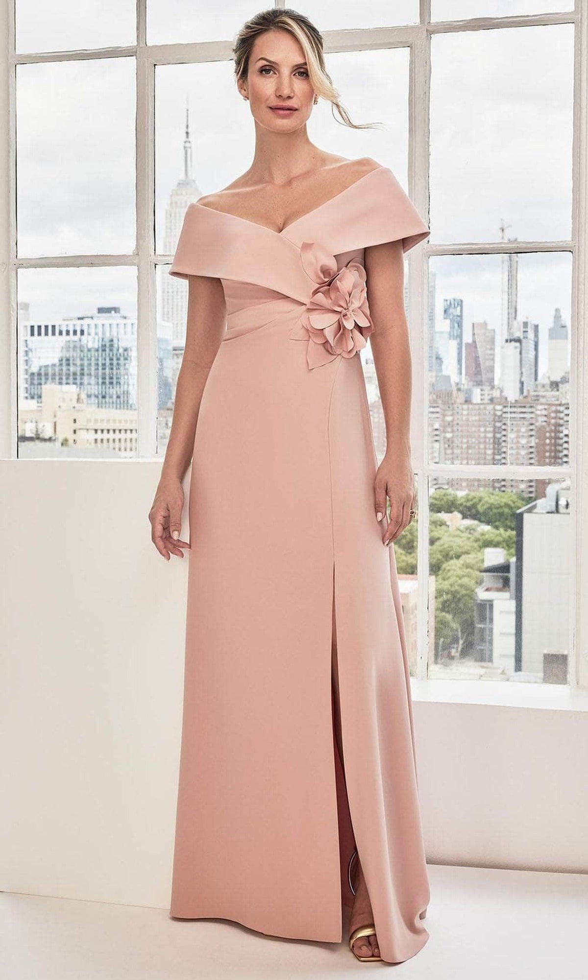 MGNY By Mori Lee 73116 - Floral Applique Evening Dress