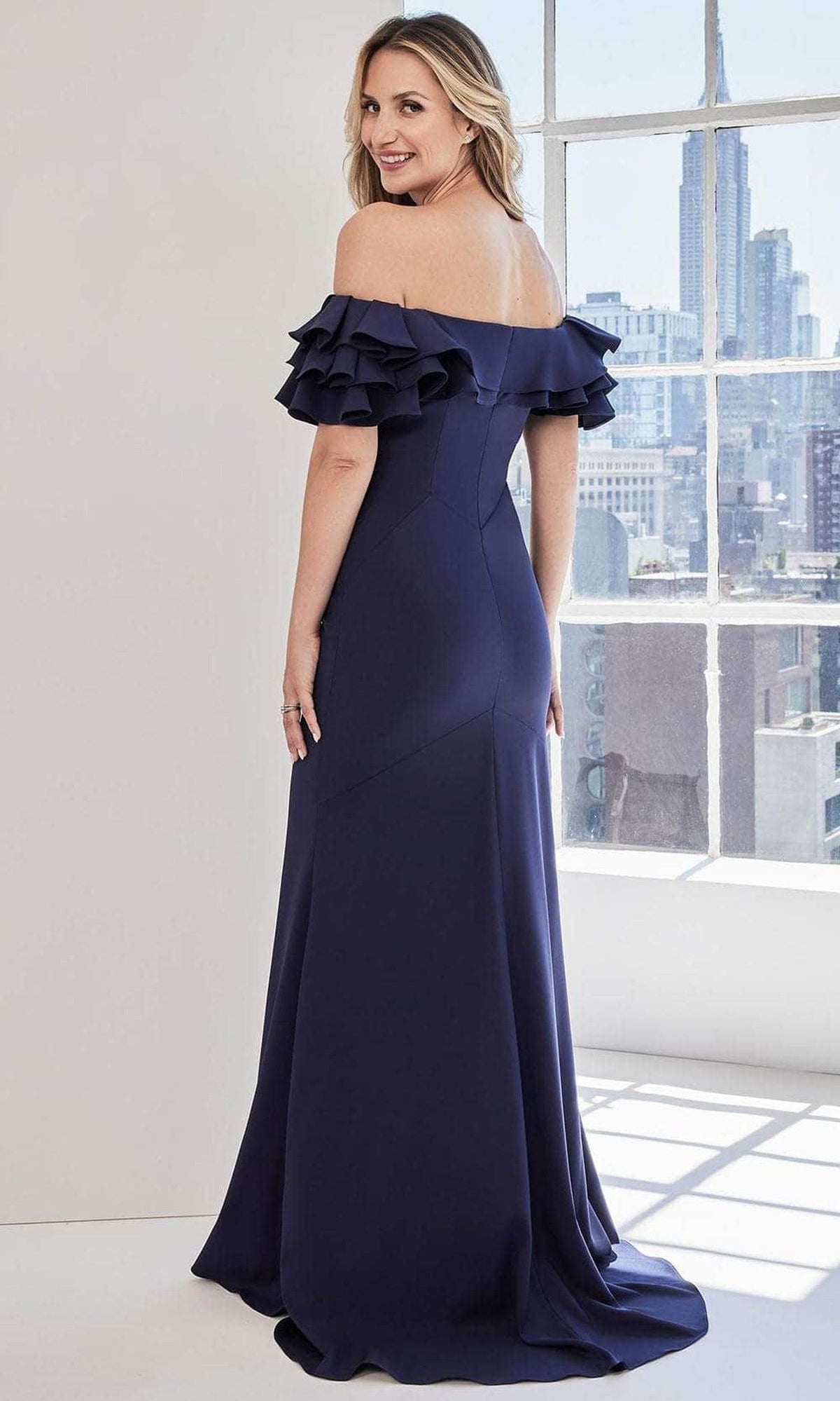 MGNY By Mori Lee 73123 - Tiered Ruffle Evening Dress