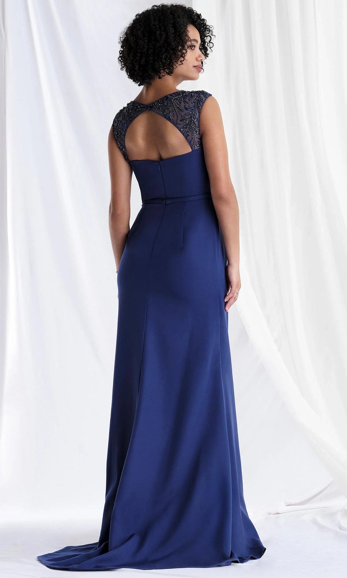 MGNY By Mori Lee 73179 - Embellished Cap Sleeve Sheath Gown