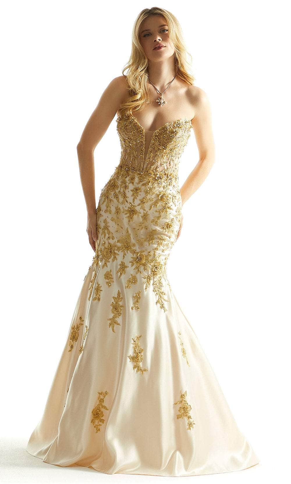 Mori Lee 49060 - Mermaid Floral Prom Dress - view 7