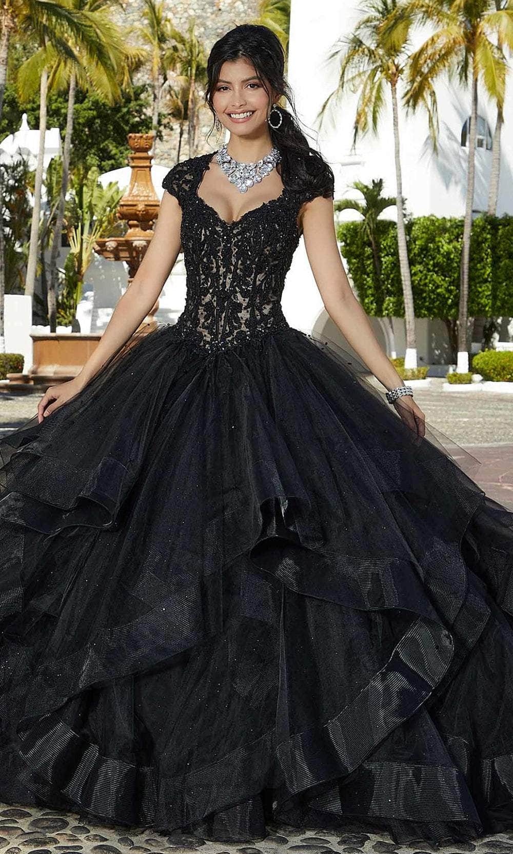Mori Lee 60161 - Embellished Bodice Ballgown - detail view