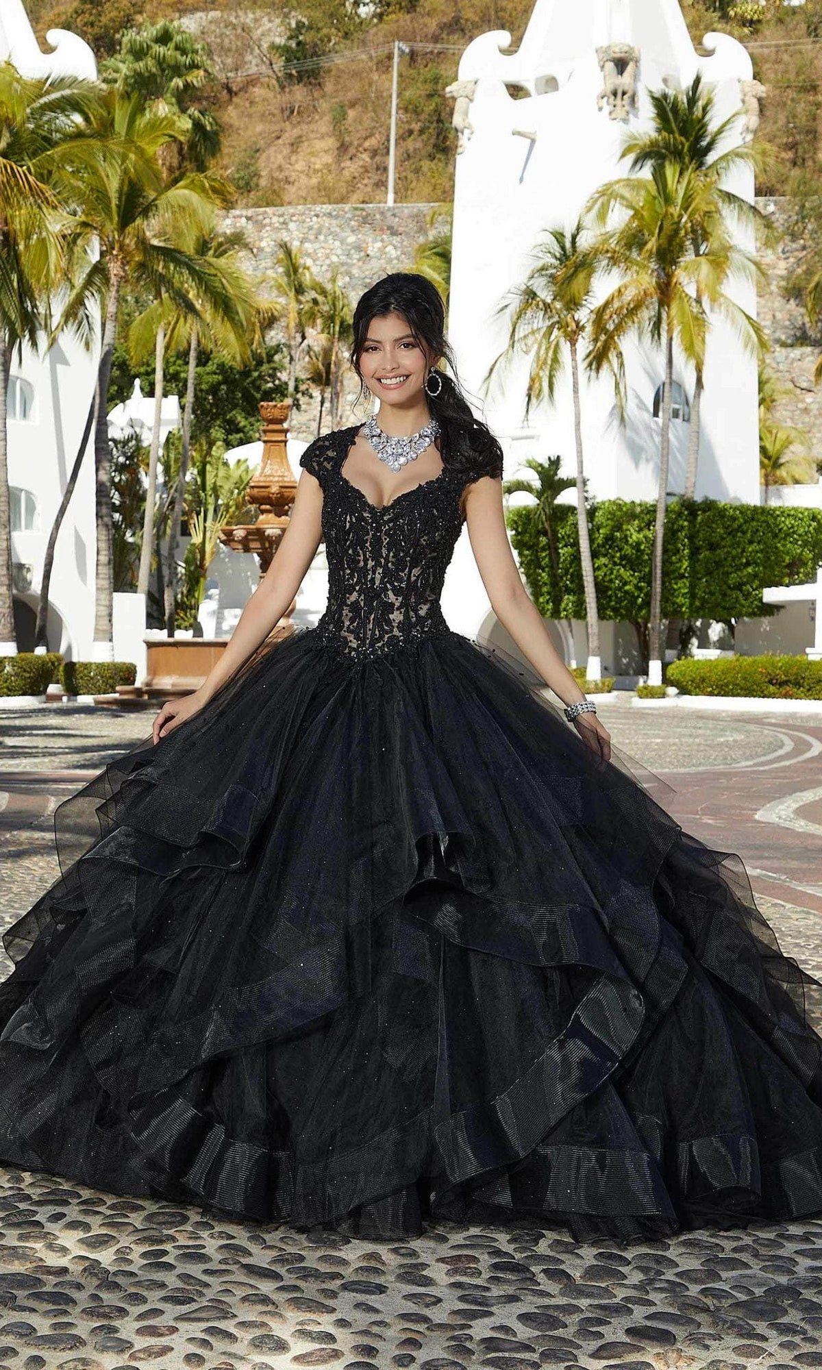 Mori Lee 60161 - Embellished Bodice Ballgown - view 9