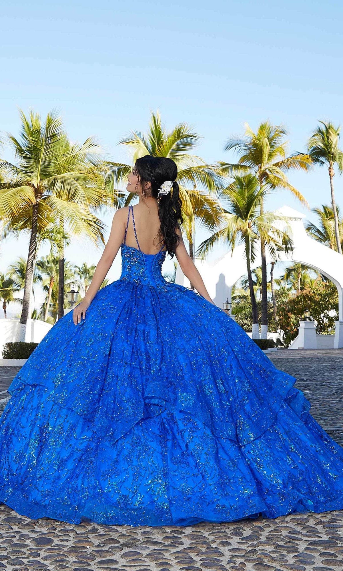 Mori Lee 60163 - Crystal Beaded Quinceanera Ballgown - view 11