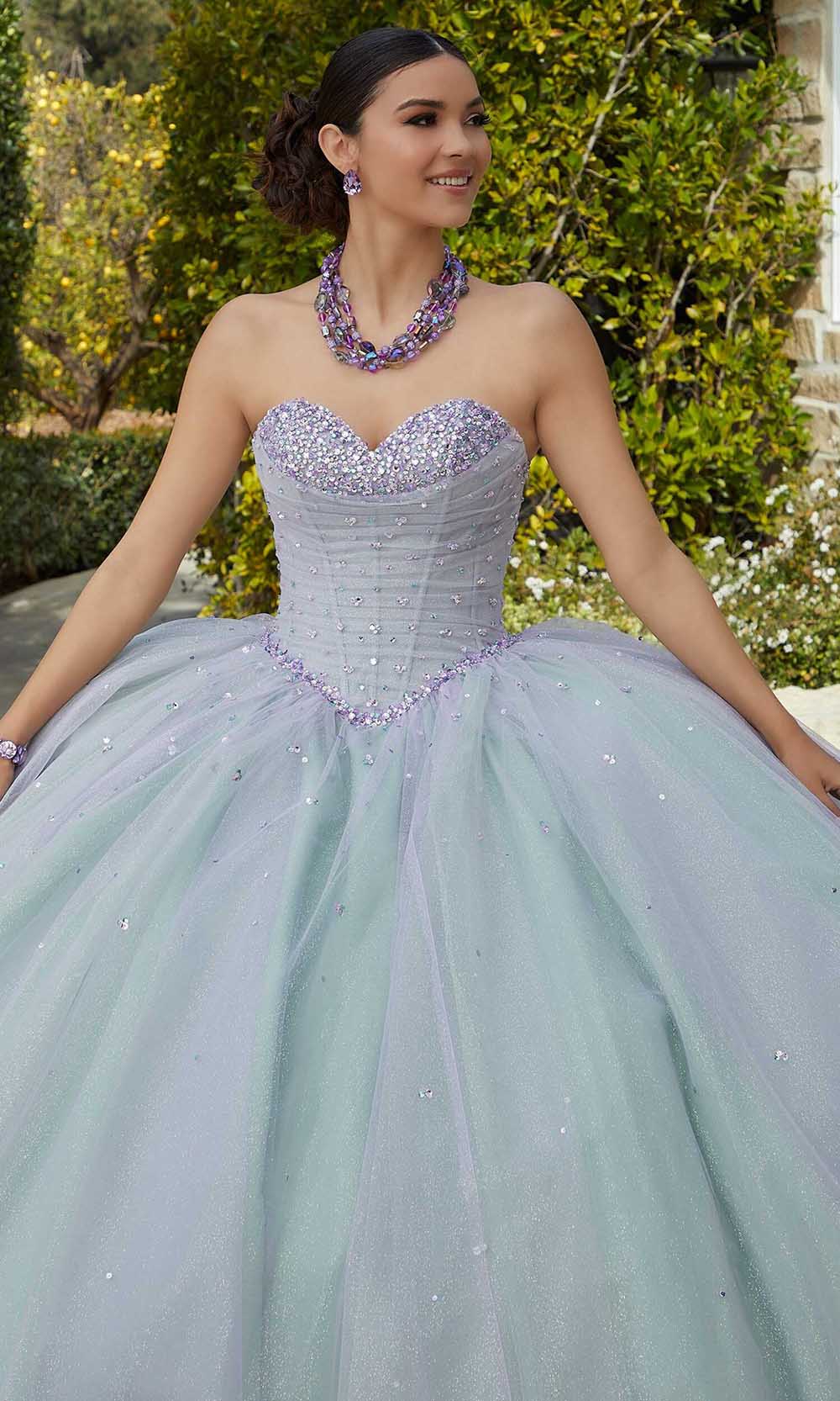 Mori Lee 60184 - Beaded Sweetheart Neck Ballgown - detail view