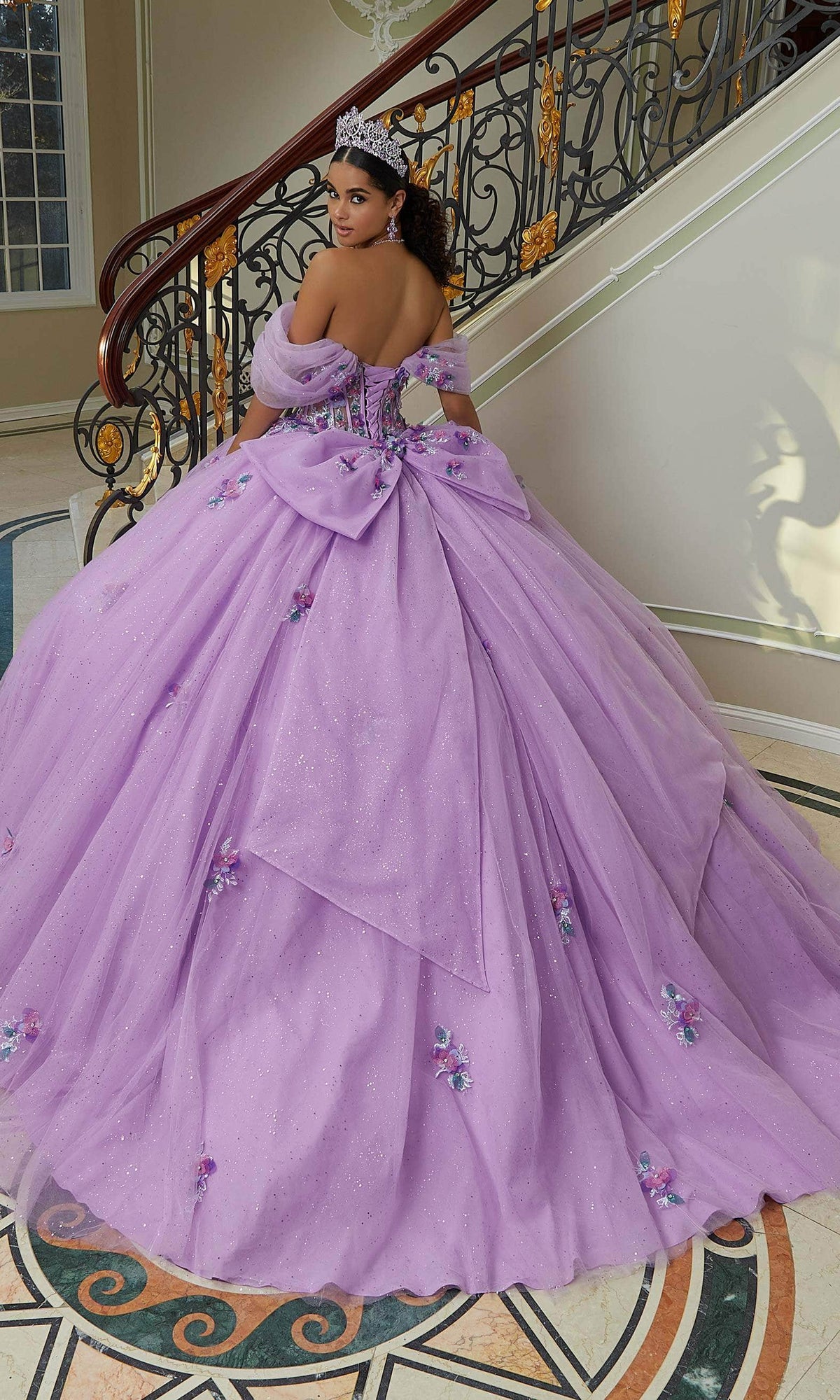 Mori Lee 60202 - Crystal Beaded Quinceanera Ballgown - view 9
