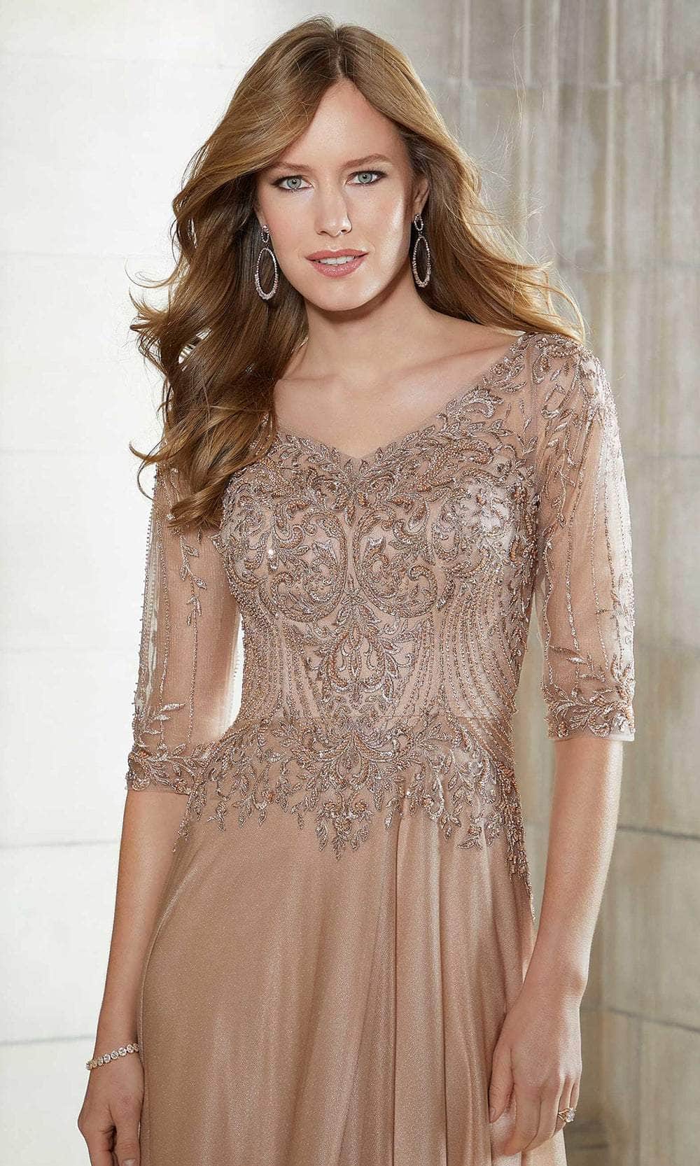 Mori Lee 72618 - Illusion Back Formal Gown - detail view