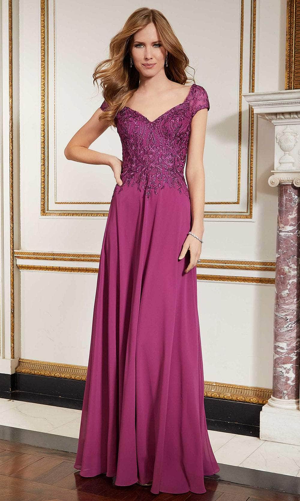 Mori Lee 72626 - Chiffon Skirt Formal Dress - detail view