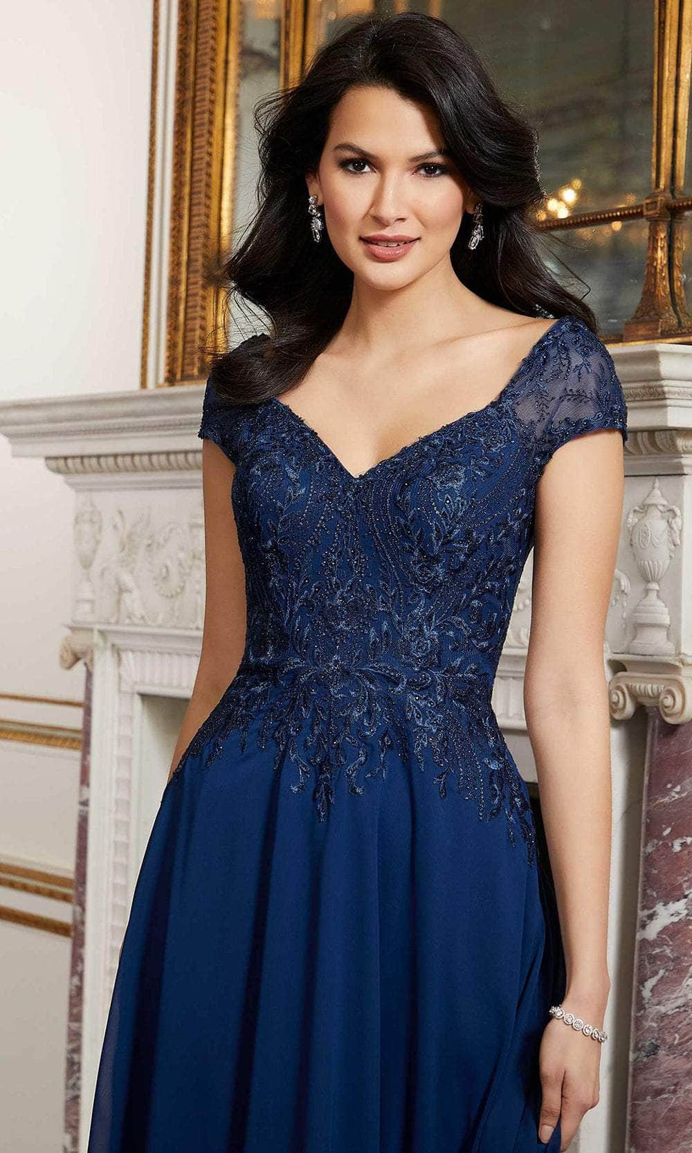 Mori Lee 72626 - Chiffon Skirt Formal Dress - back view